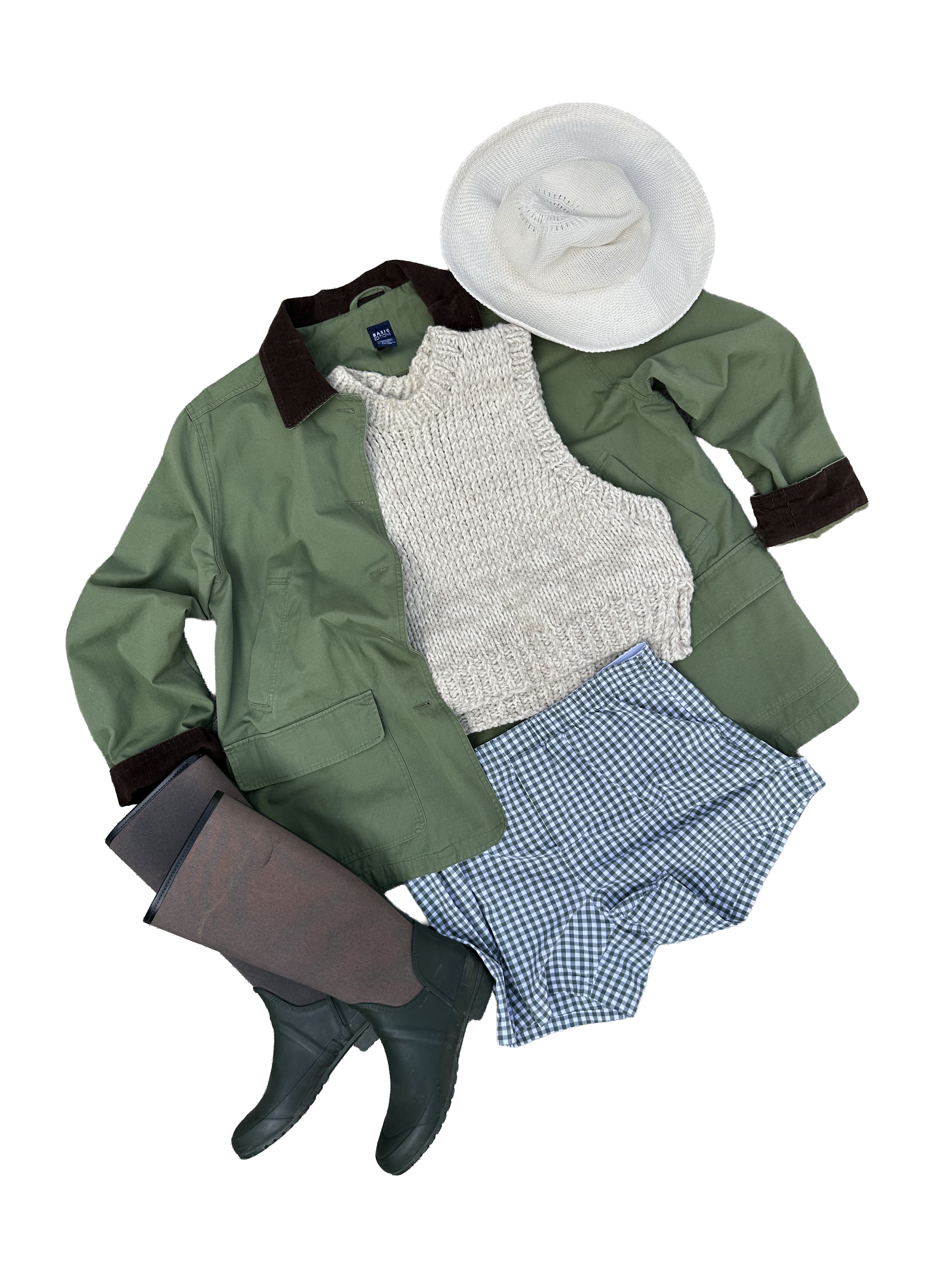 90s Green Cotton Chore Jacket