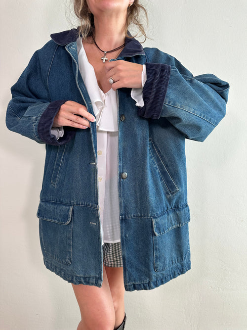 90s Basic Editions Denim Workwear Chore Jacket