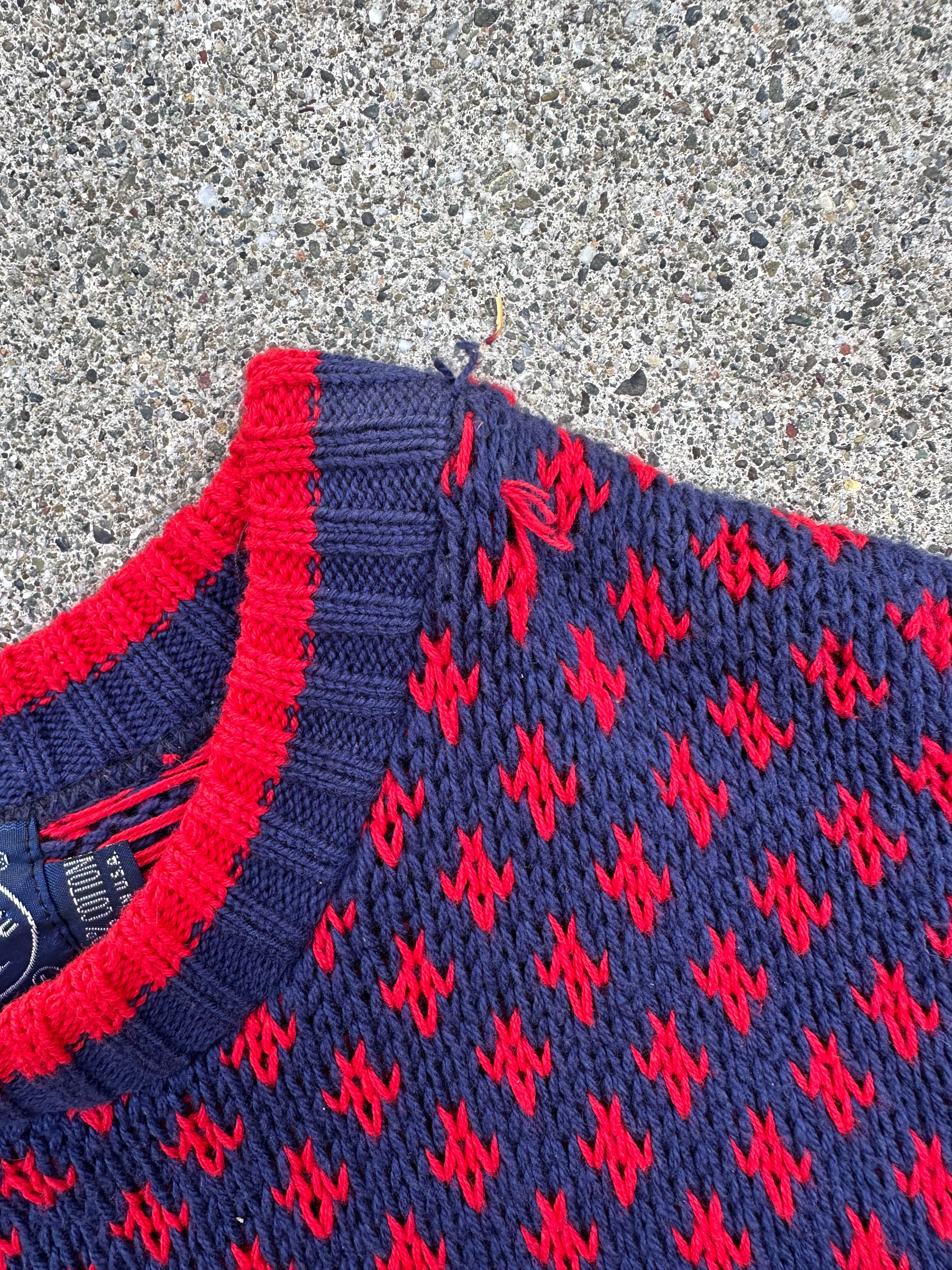 Boat House Row Cotton Vintage Sweater