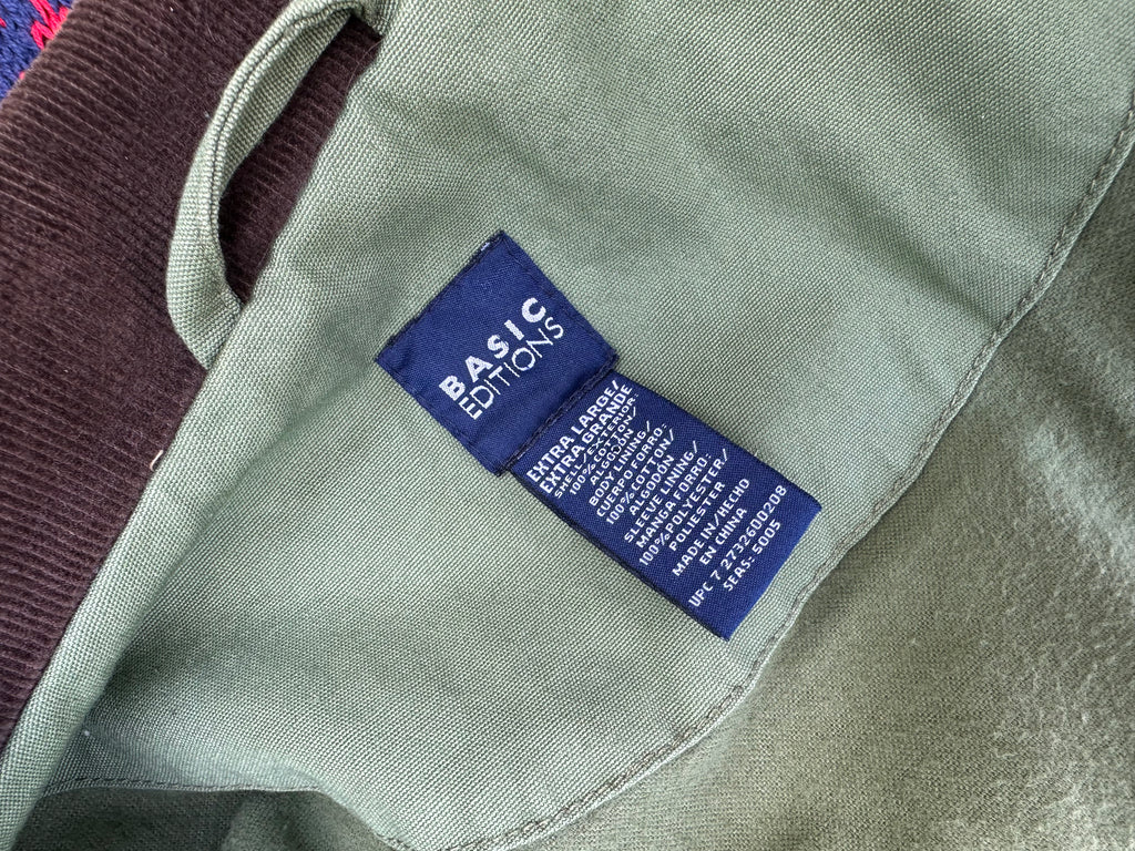 90s Green Cotton Chore Jacket