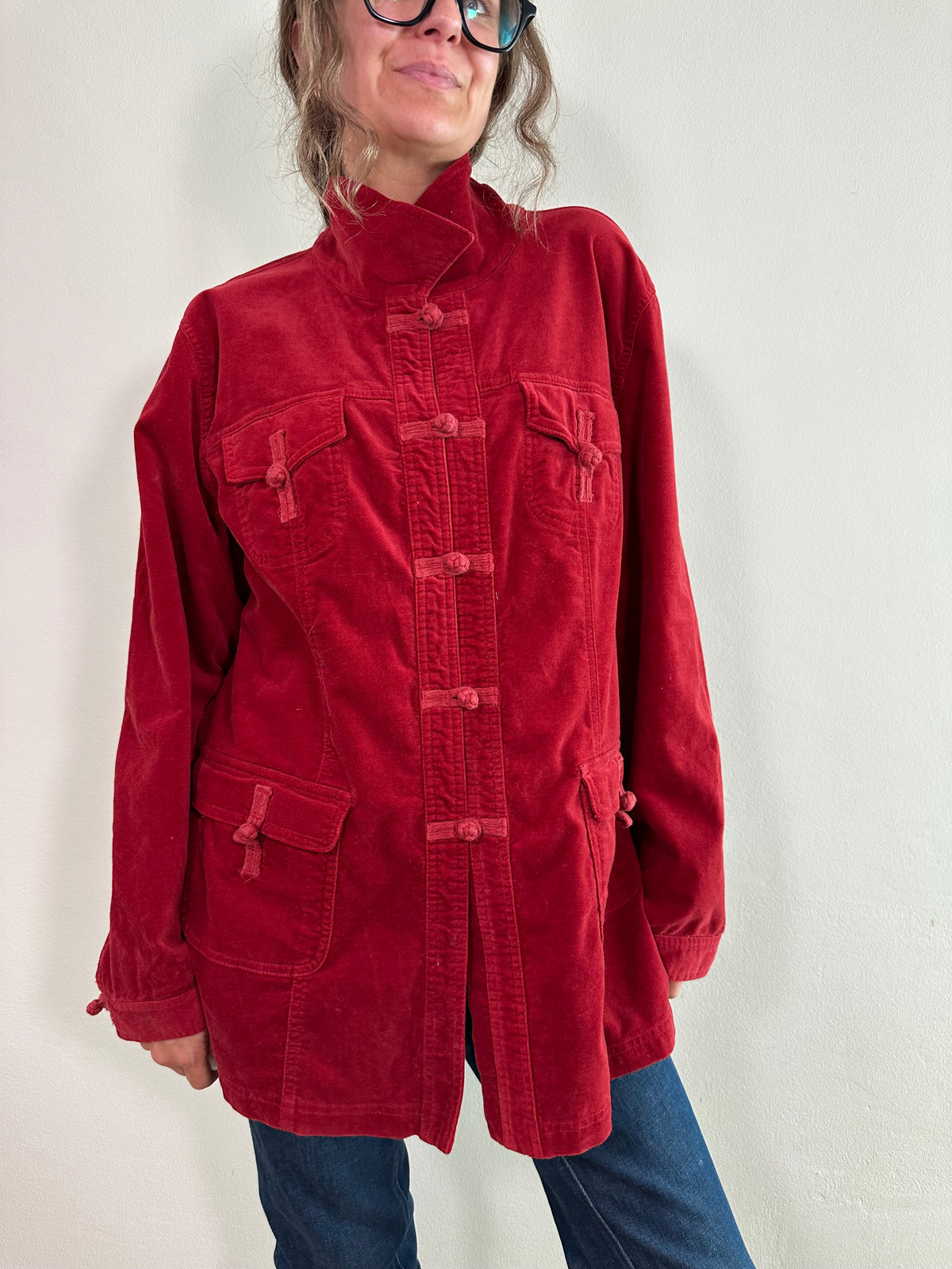 Velvet Western Tang Jacket