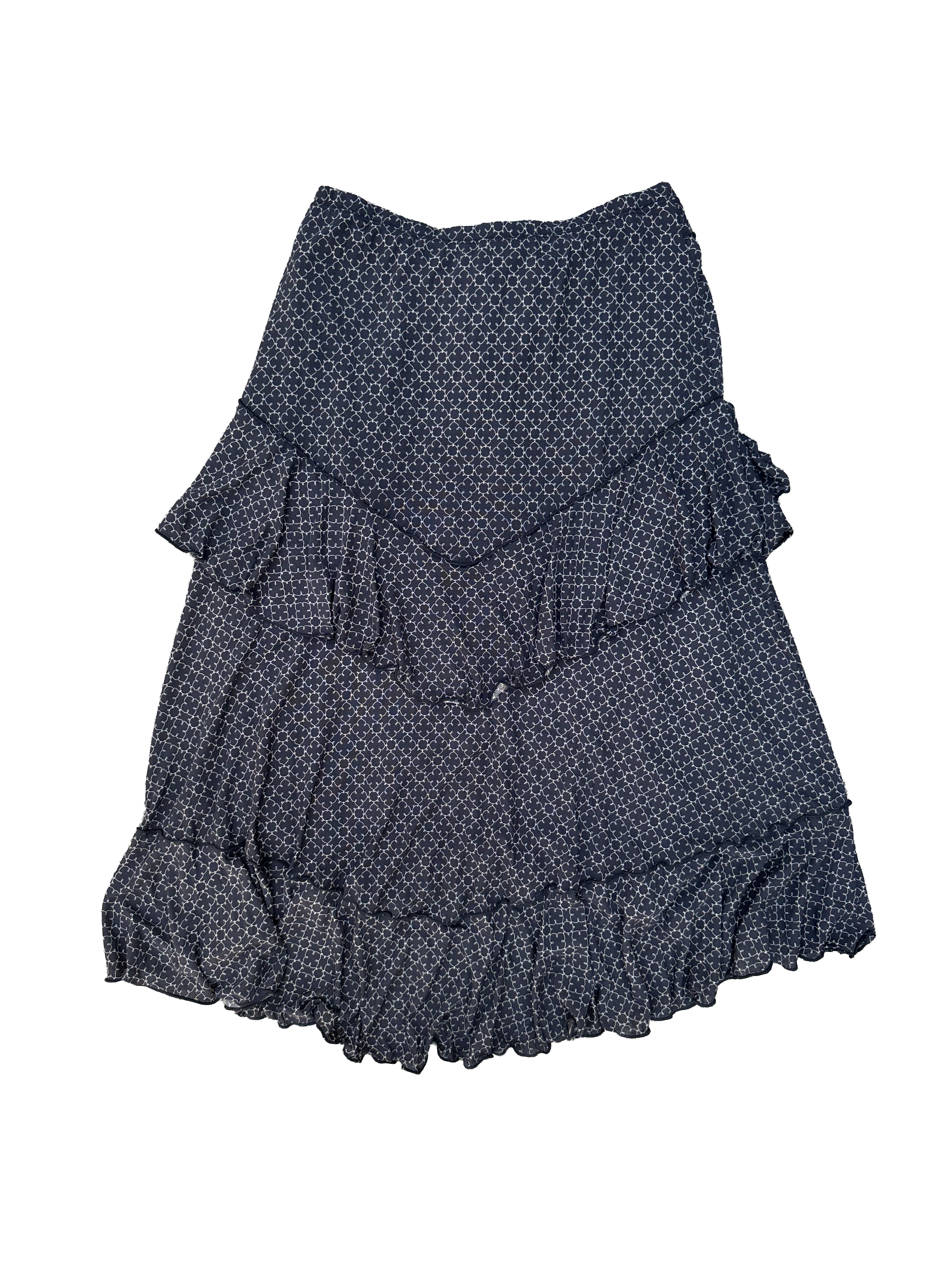 Tiered Mesh Western Skirt