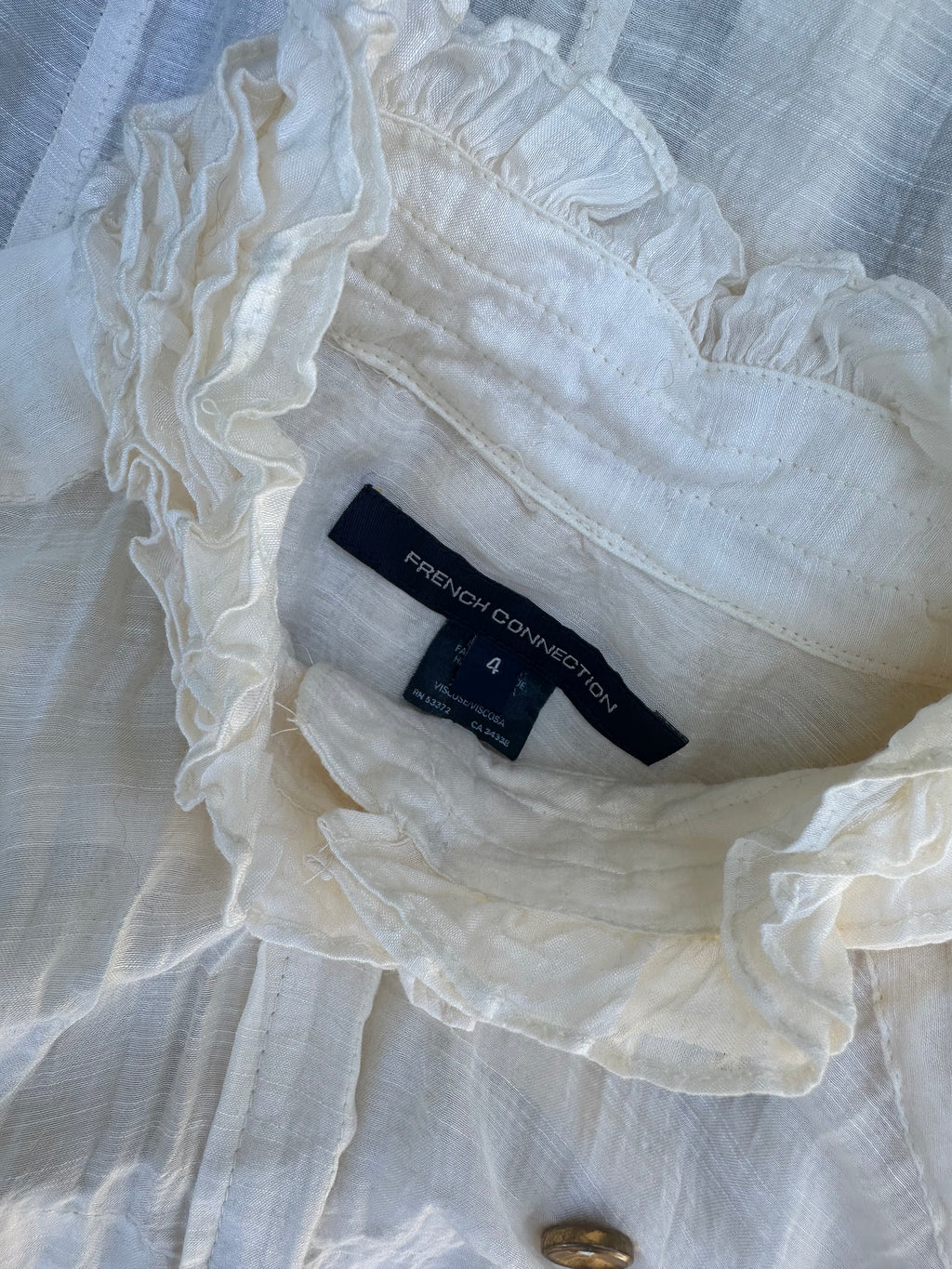 REWORK Victorian Style Sheer Corset Blouse
