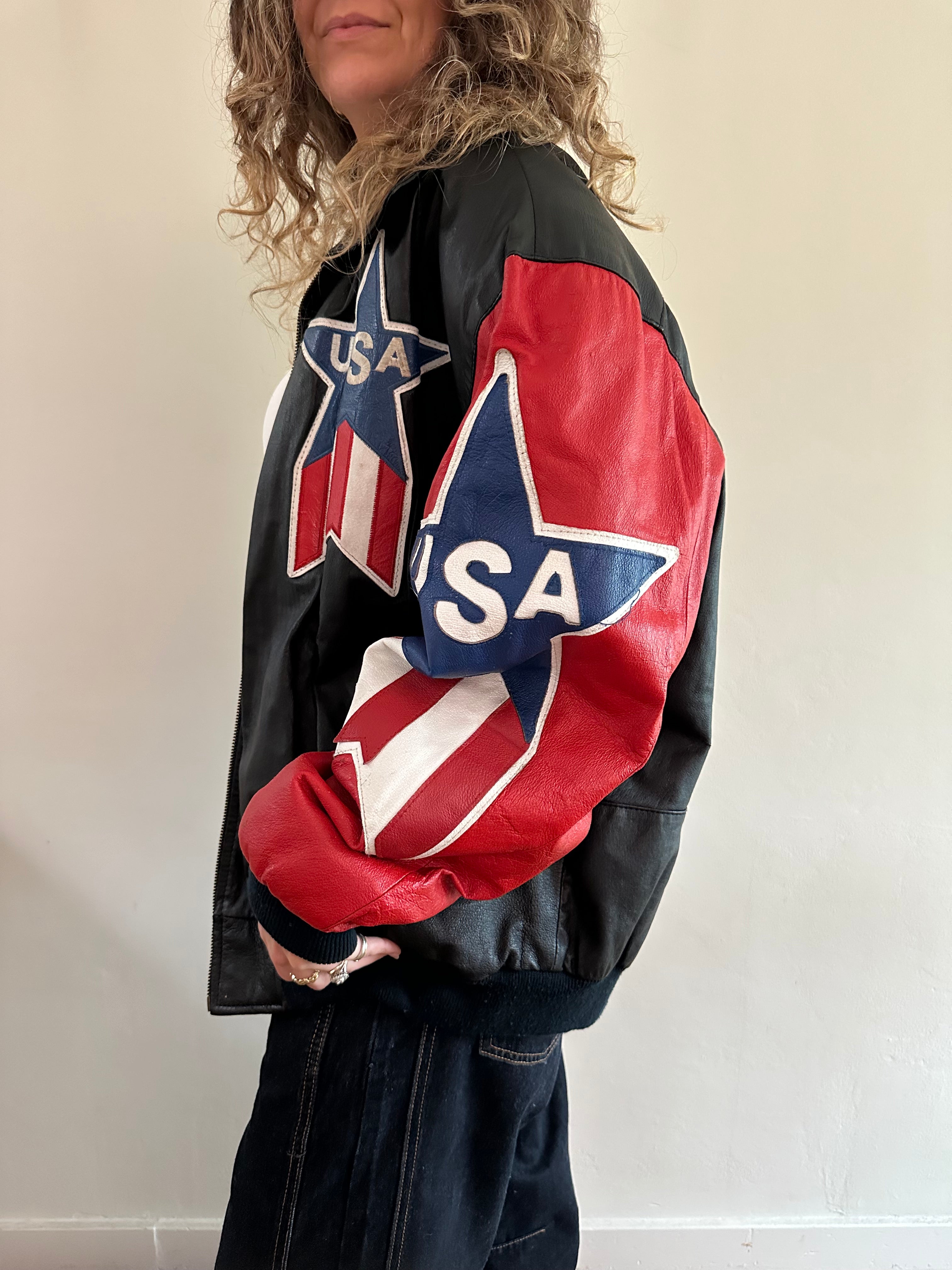 Michael Hoban WHEREMI USA Leather Jacket