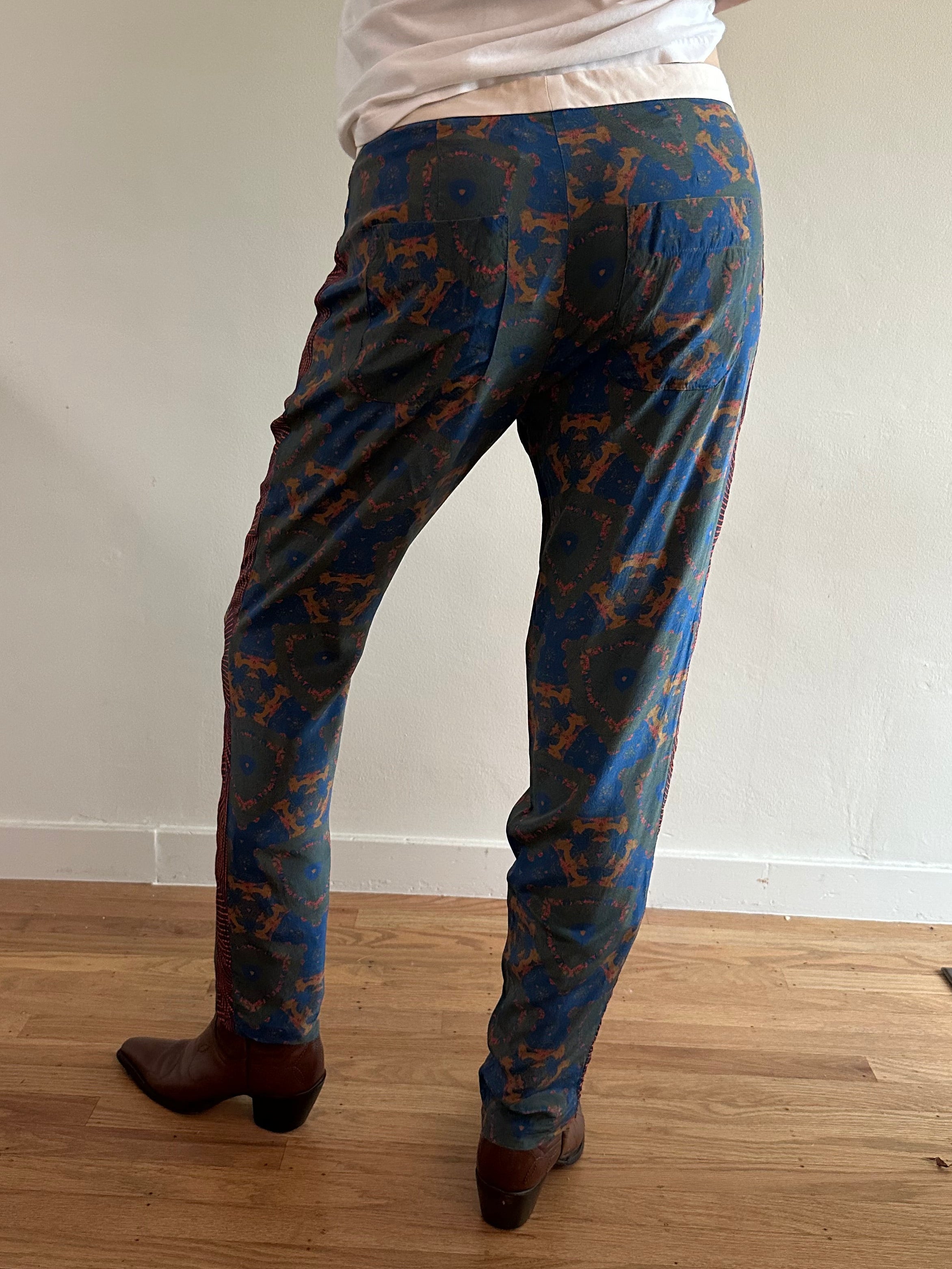 A.L.C. Silk Patterned Trousers