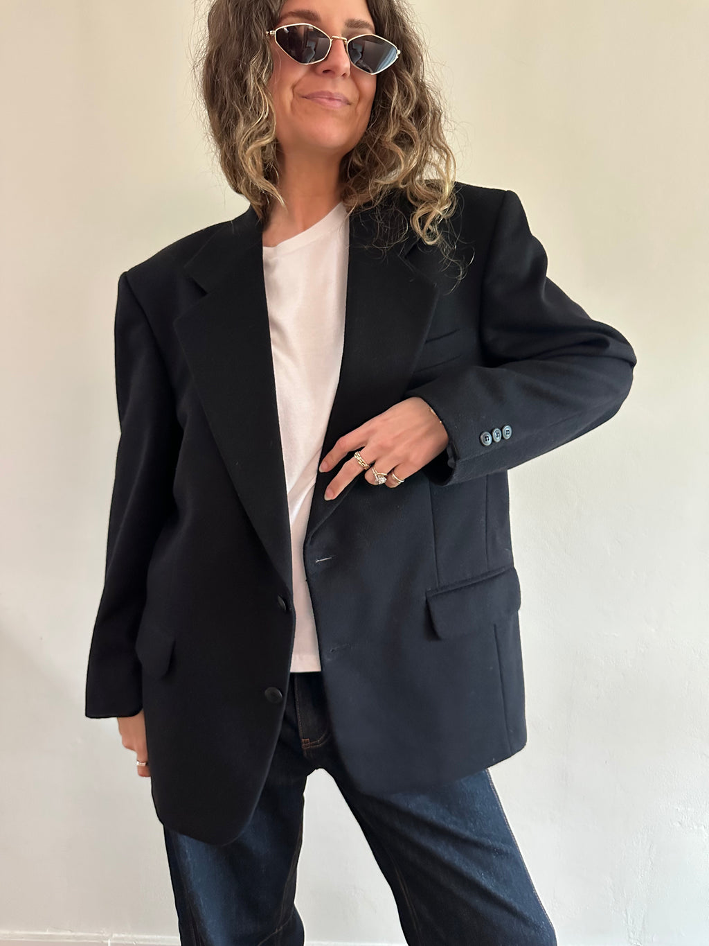 Lan. De Casentino Italian Wool & Cashmere Blazer