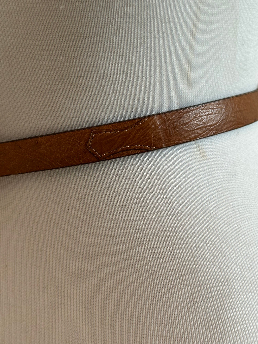 Pioneer Ostrich on Cowhide Leather Belt