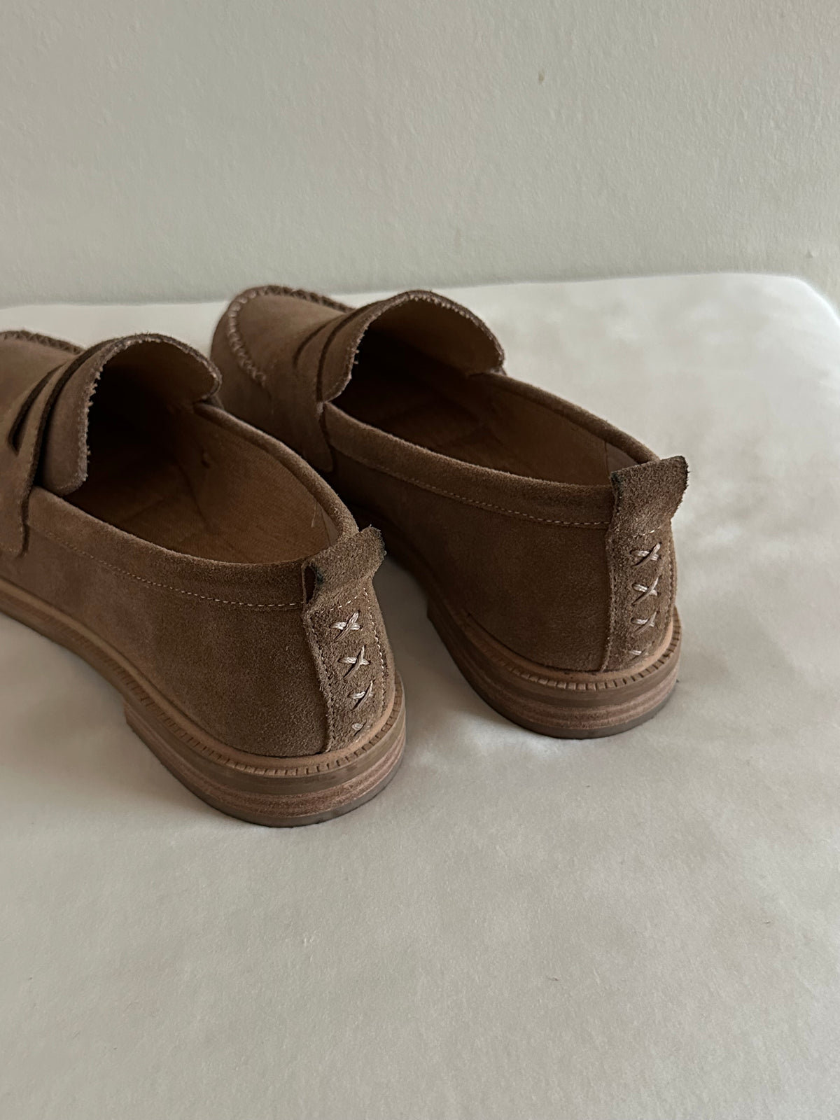 Kelsi Dagger Lens Suede Loafers