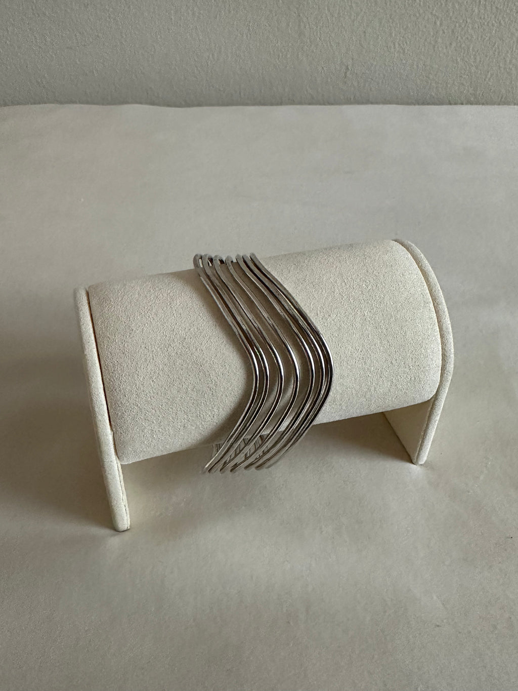 Sculptural Wave Cuff Bracelet
