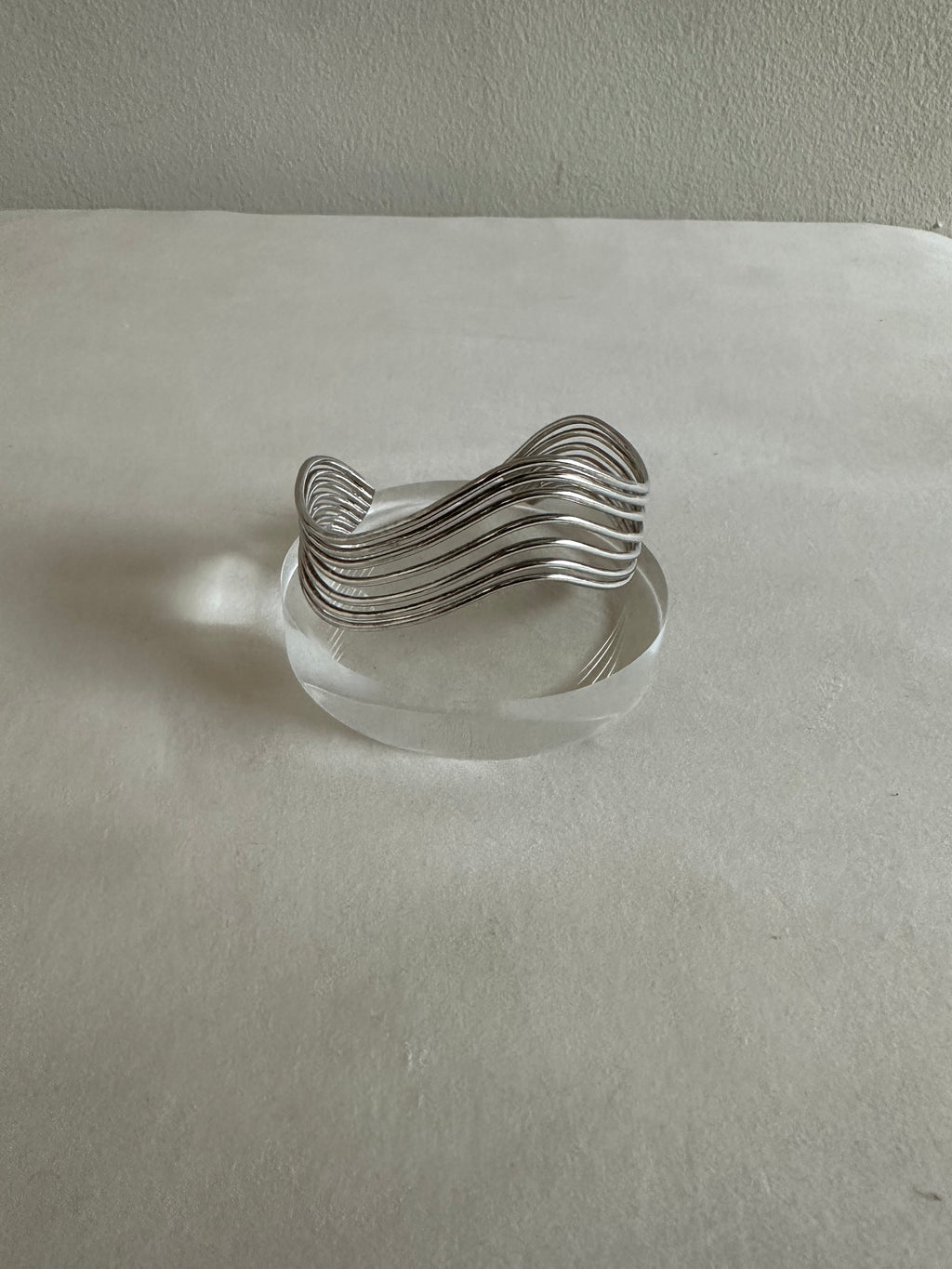 Sculptural Wave Cuff Bracelet