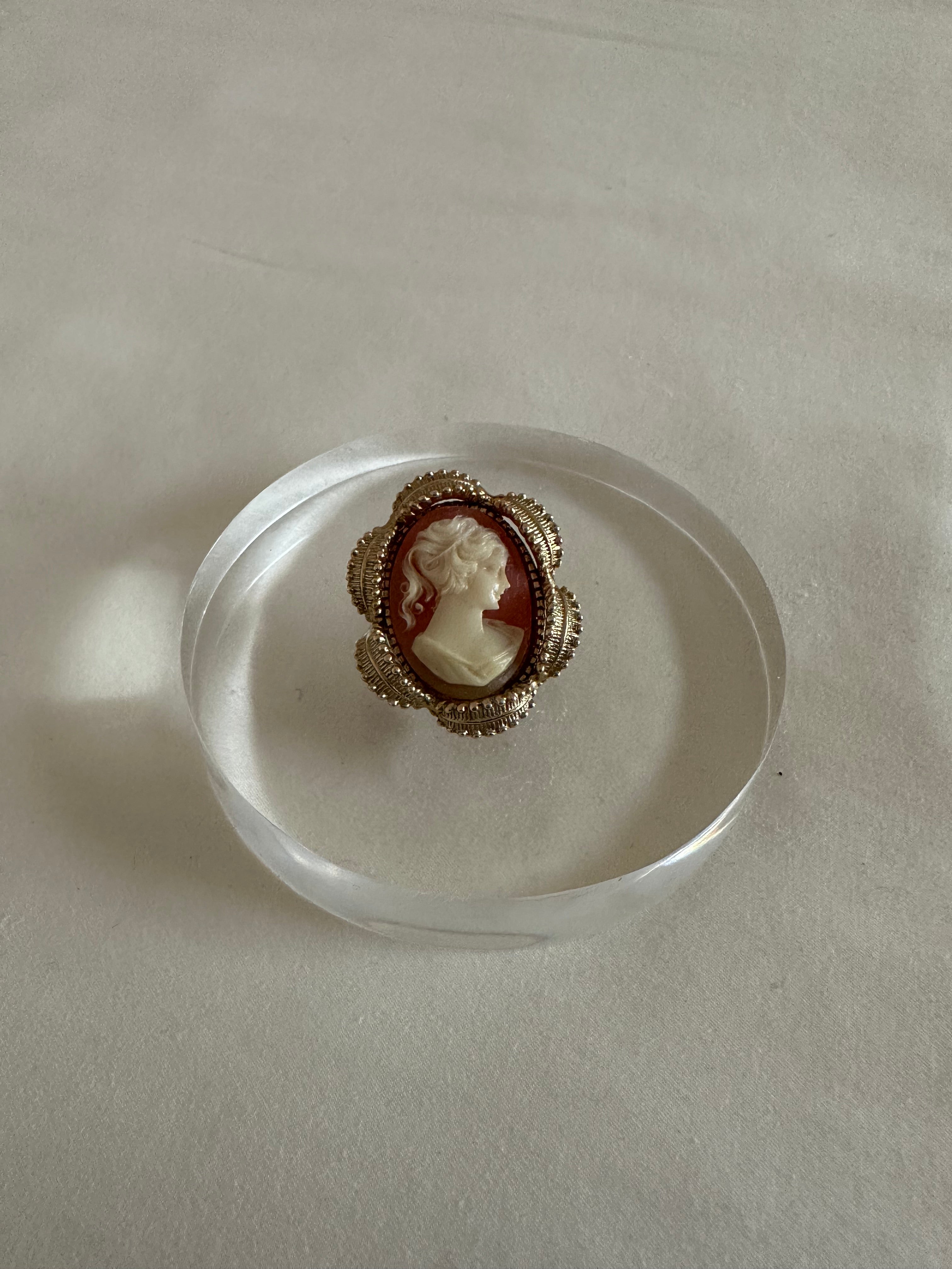 Cameo Portrait Brooch