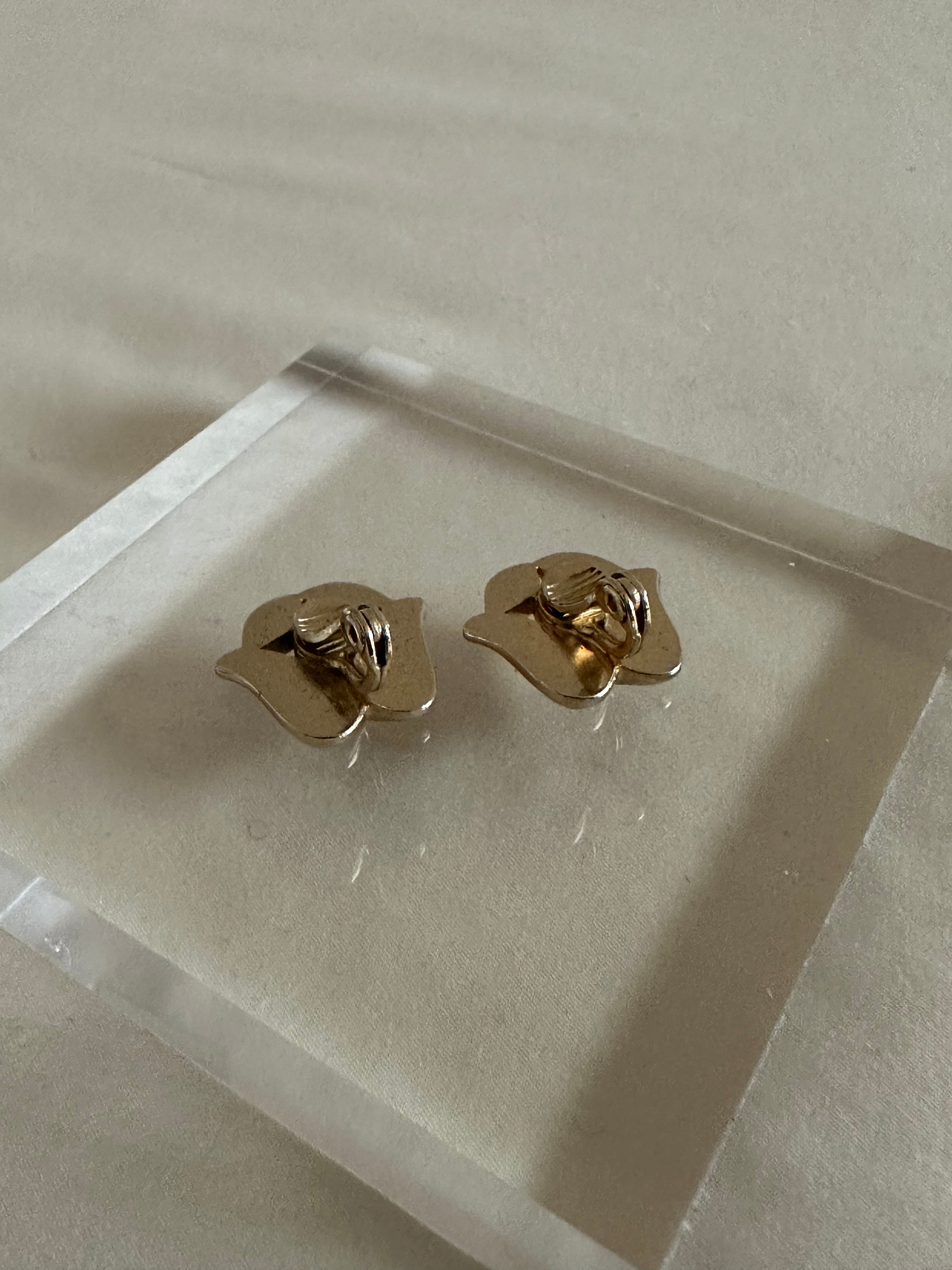 Monet Sculptural Pale Gold Clip-On Earrings