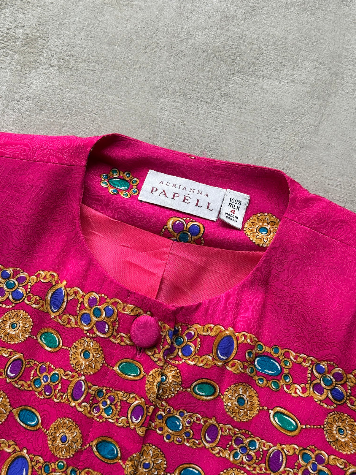 Adrianna Pappél Silk Gemstones Jacket