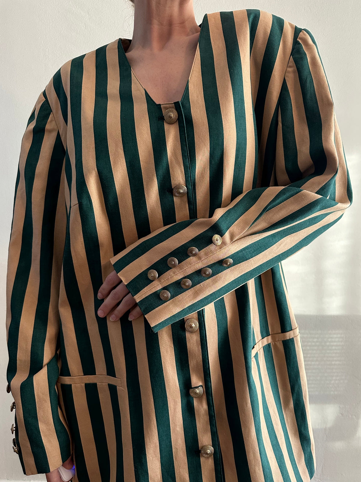 Striped Statement Jacket