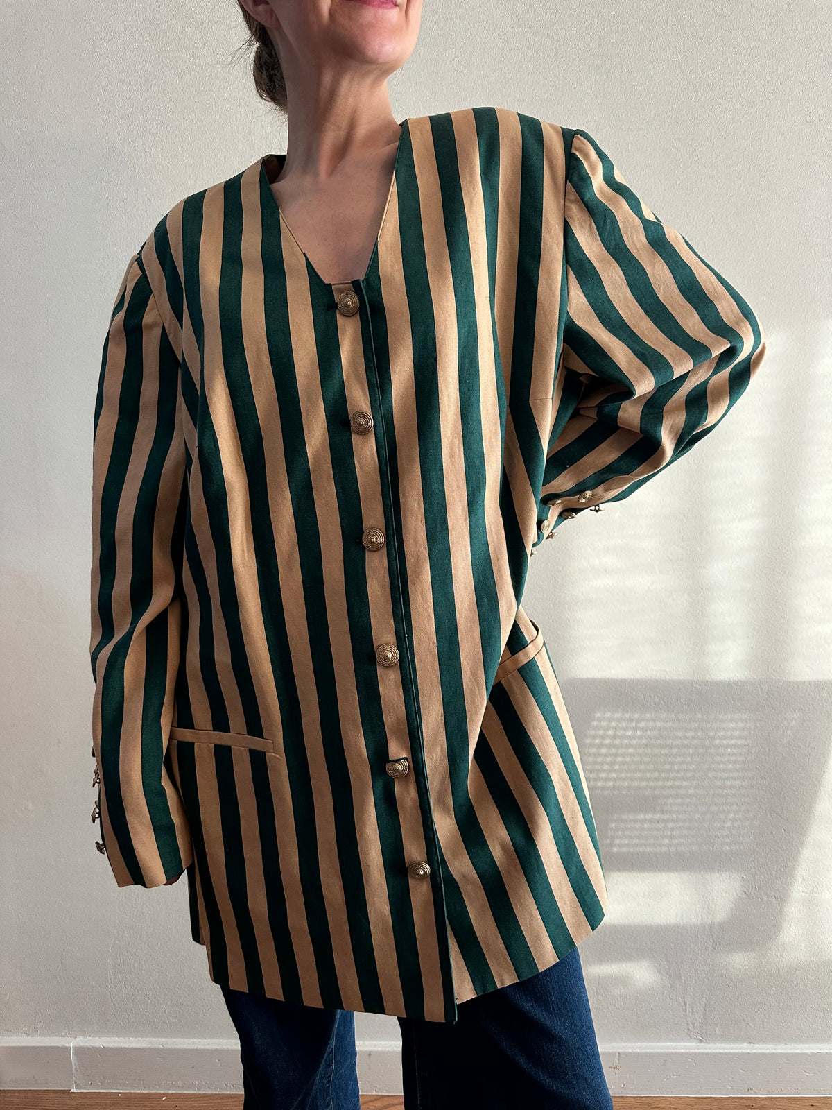 Striped Statement Jacket