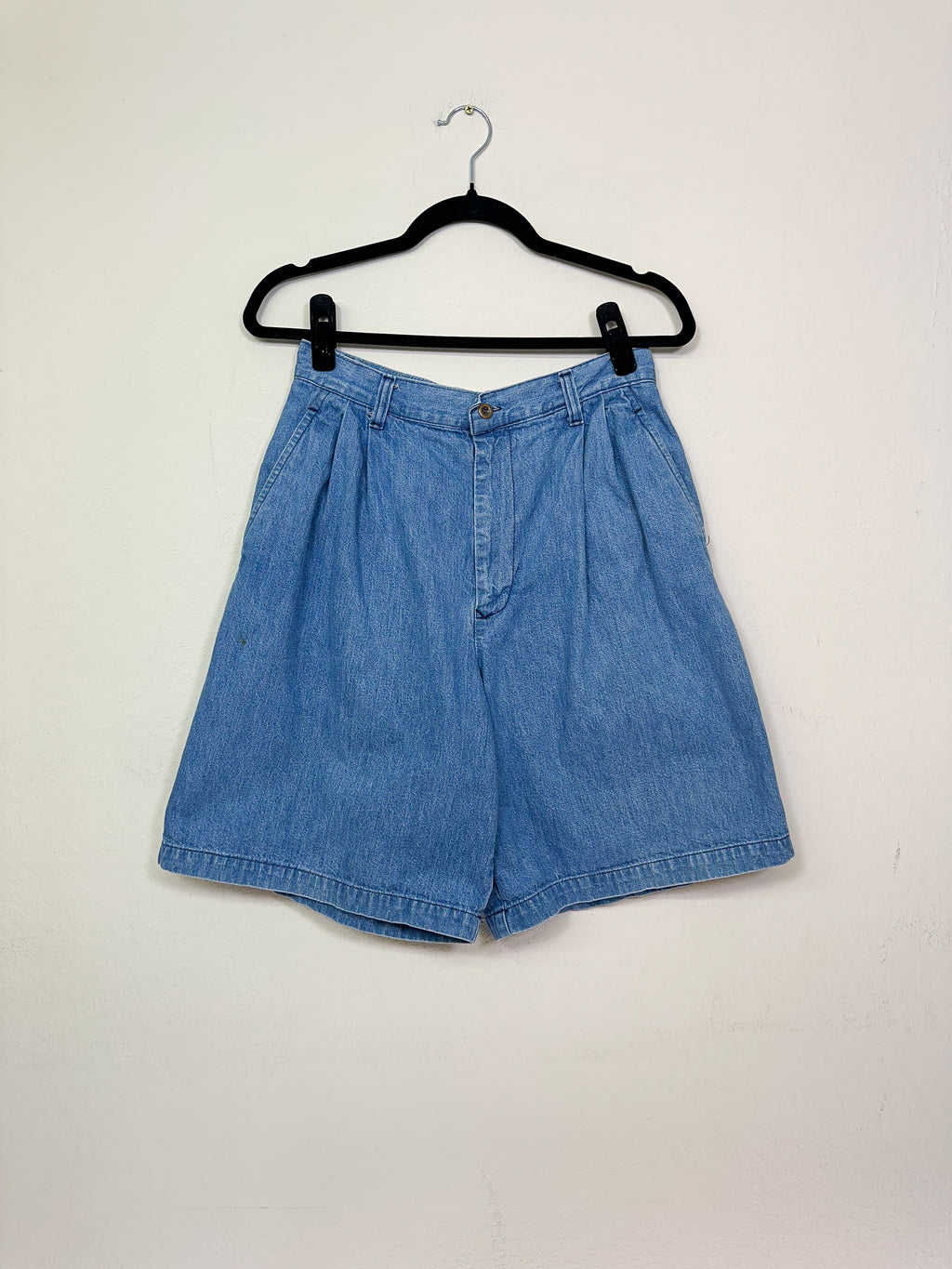 Ralph Lauren Pleated Denim Shorts