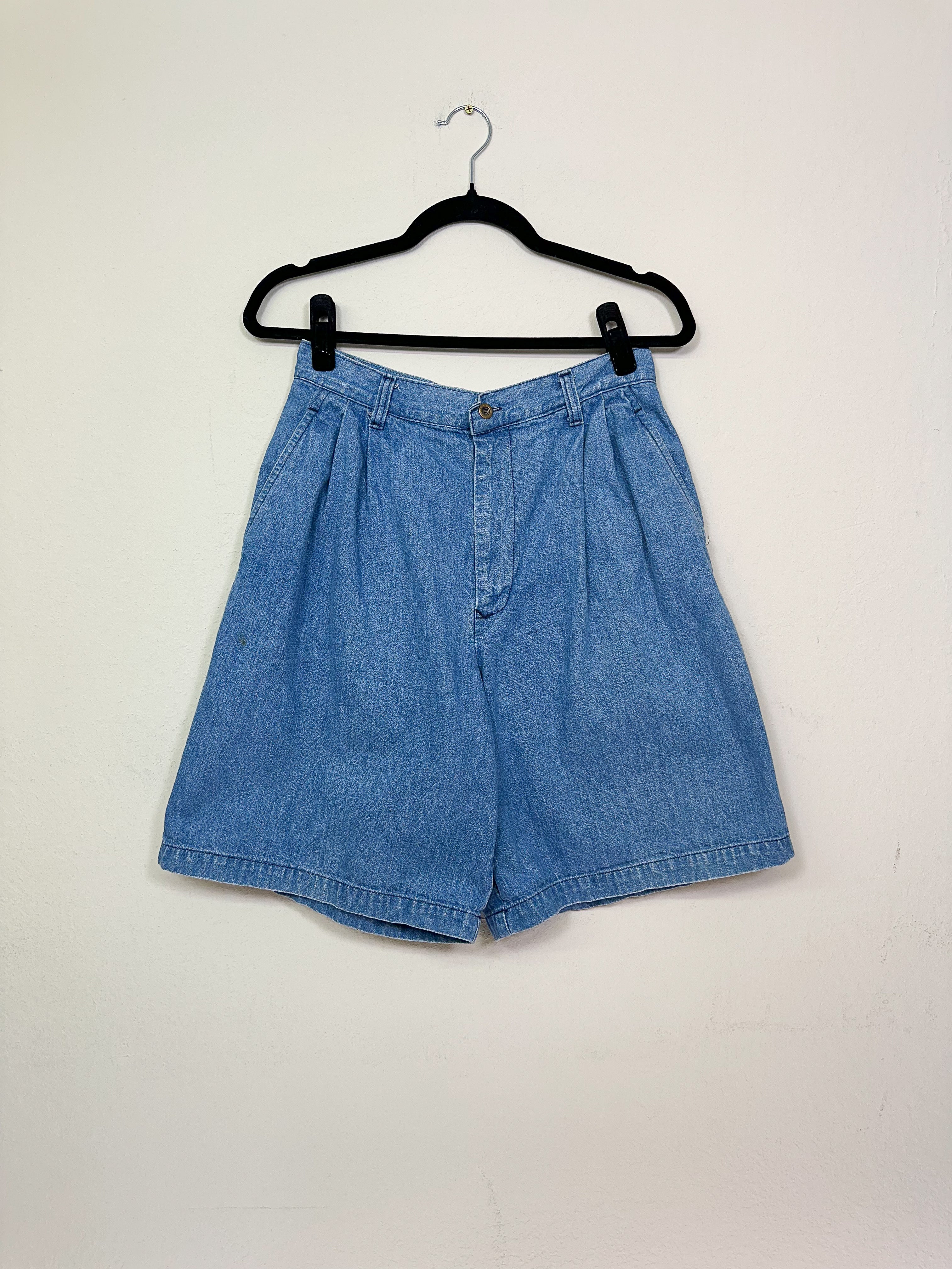 Ralph Lauren Pleated Denim Shorts