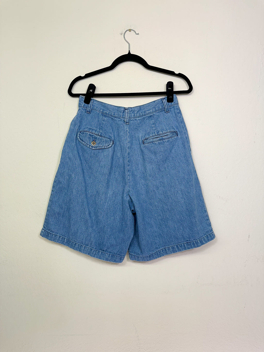 Ralph Lauren Pleated Denim Shorts