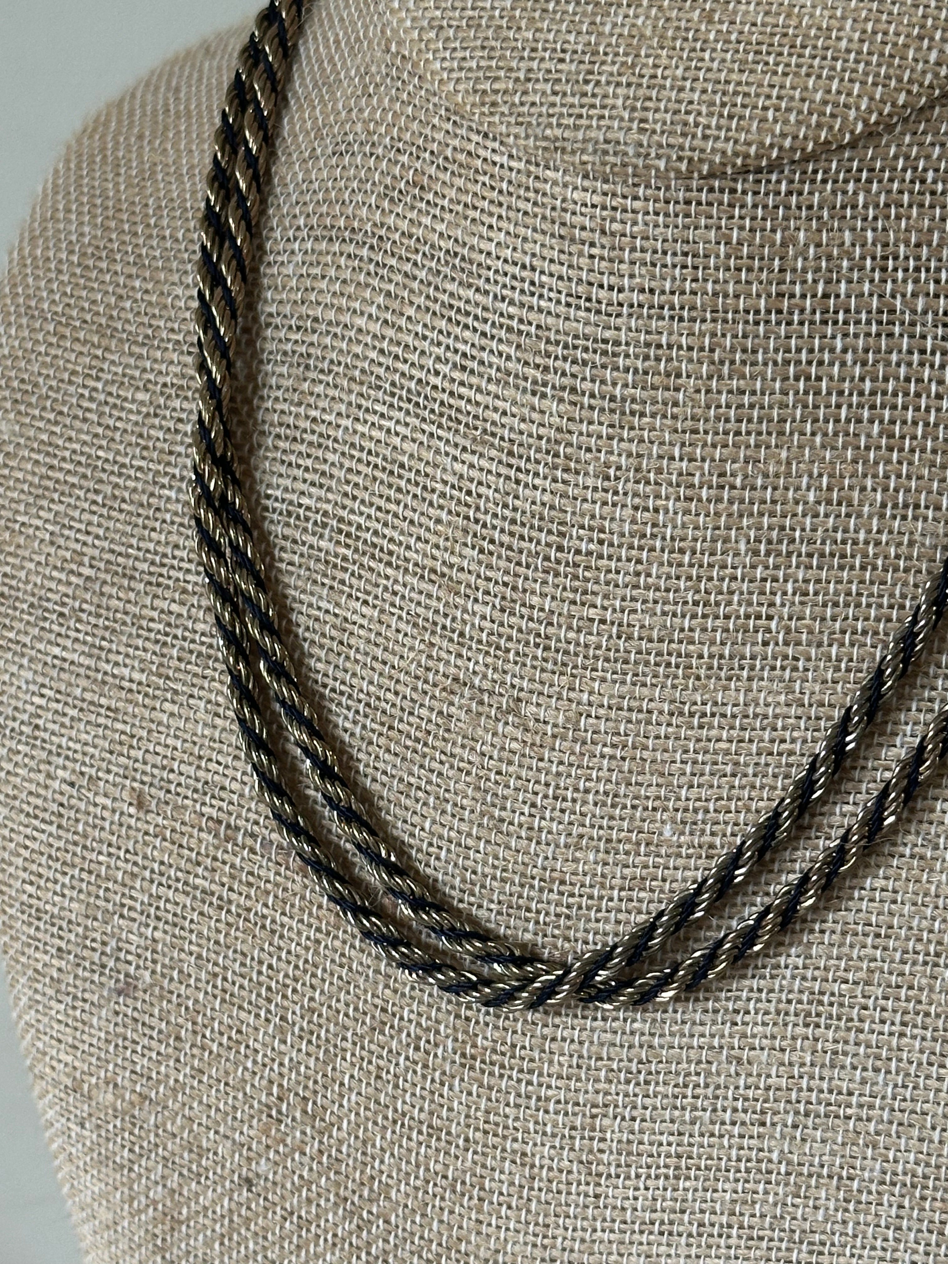 Avon Braided Rope Chain Necklace