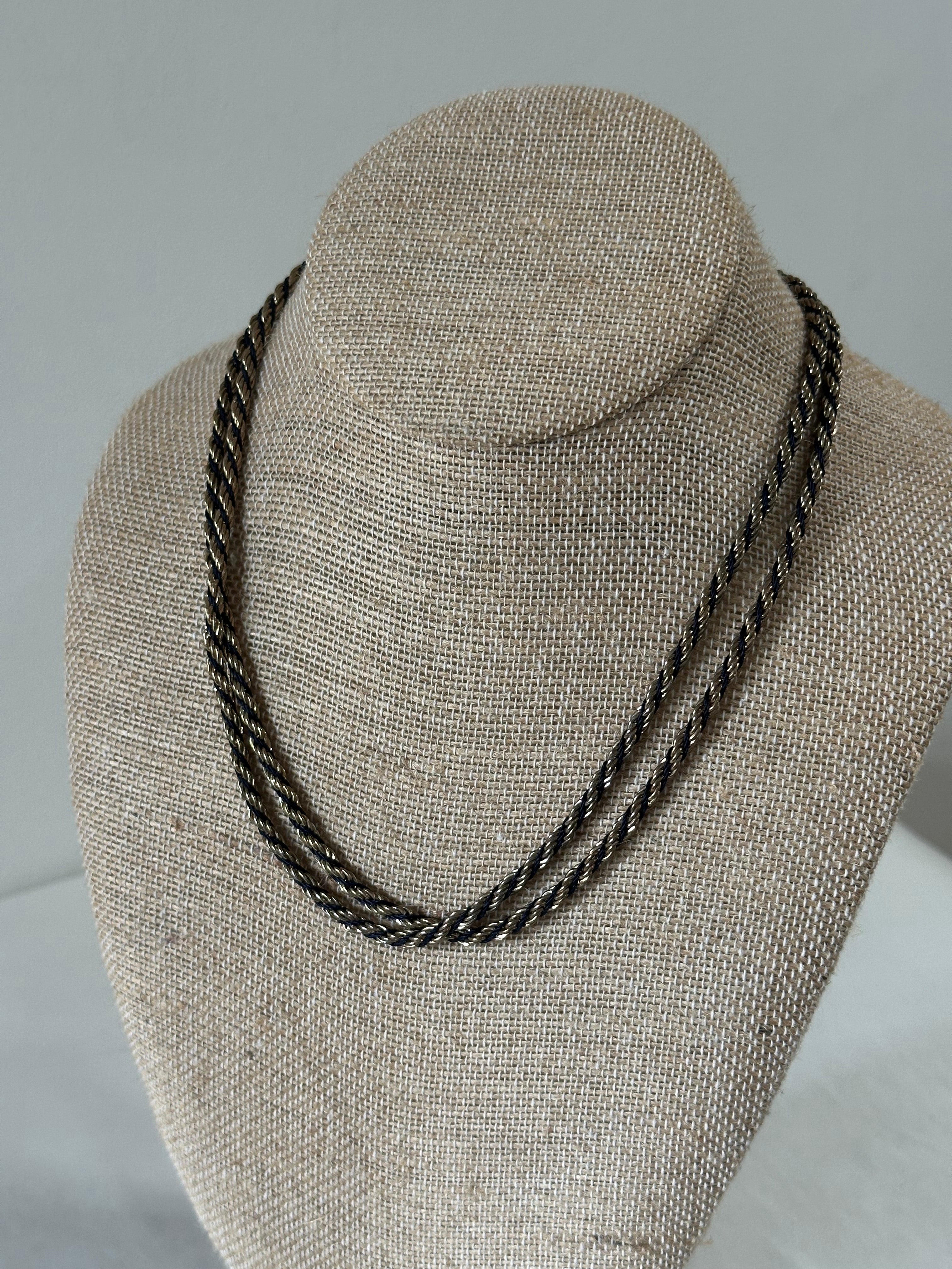 Avon Braided Rope Chain Necklace