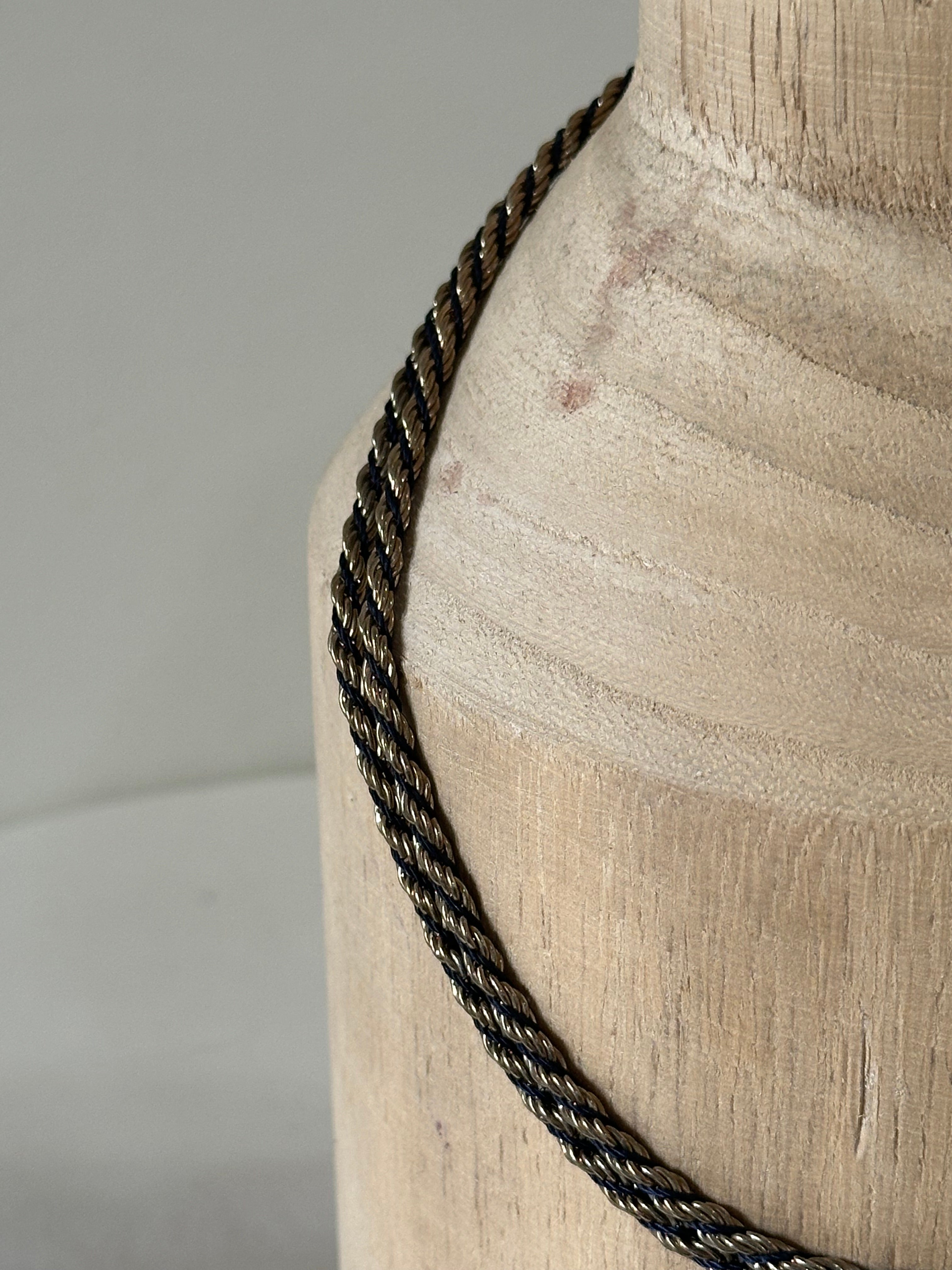 Avon Braided Rope Chain Necklace