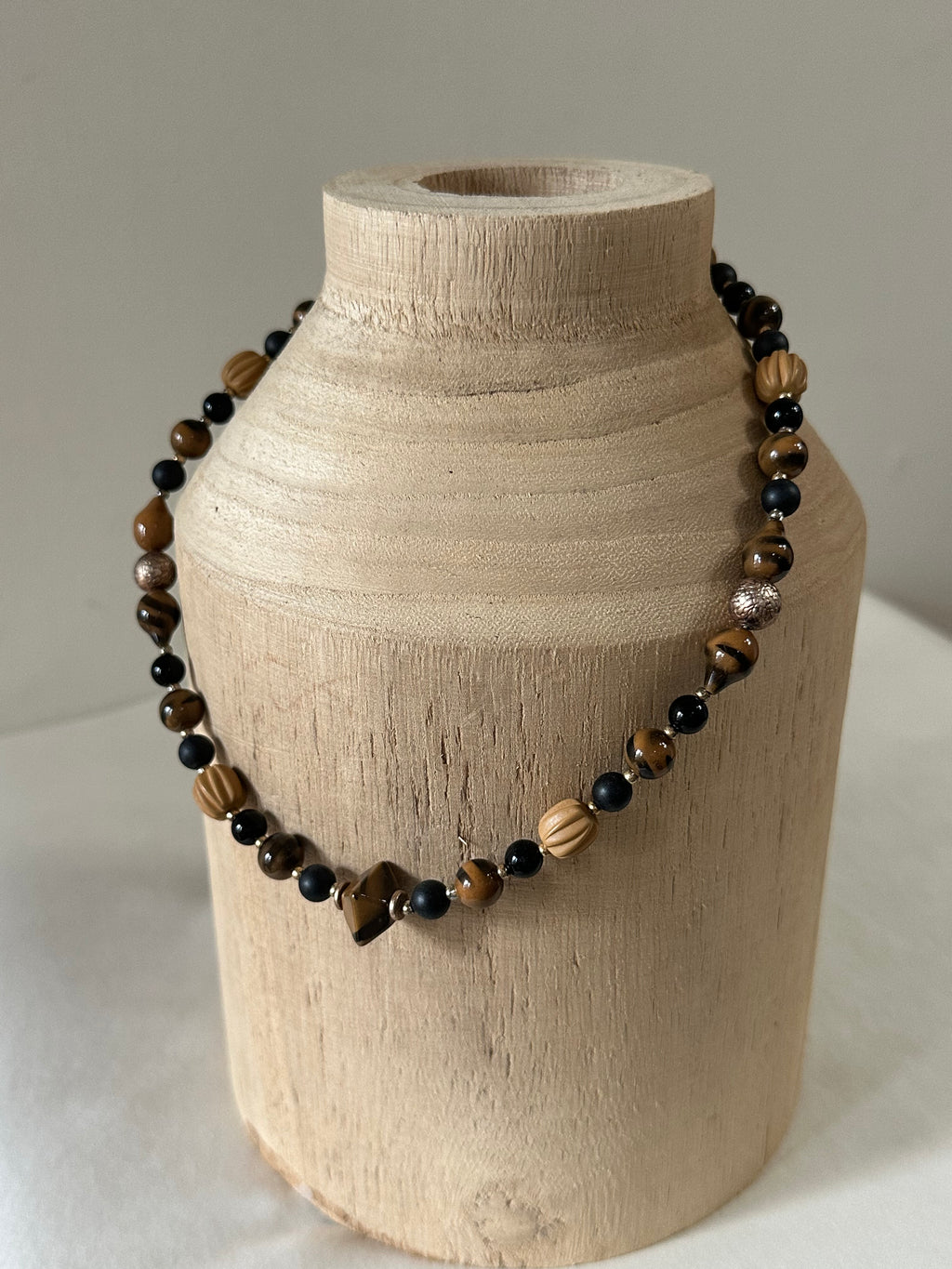 Wood & Bead Necklace