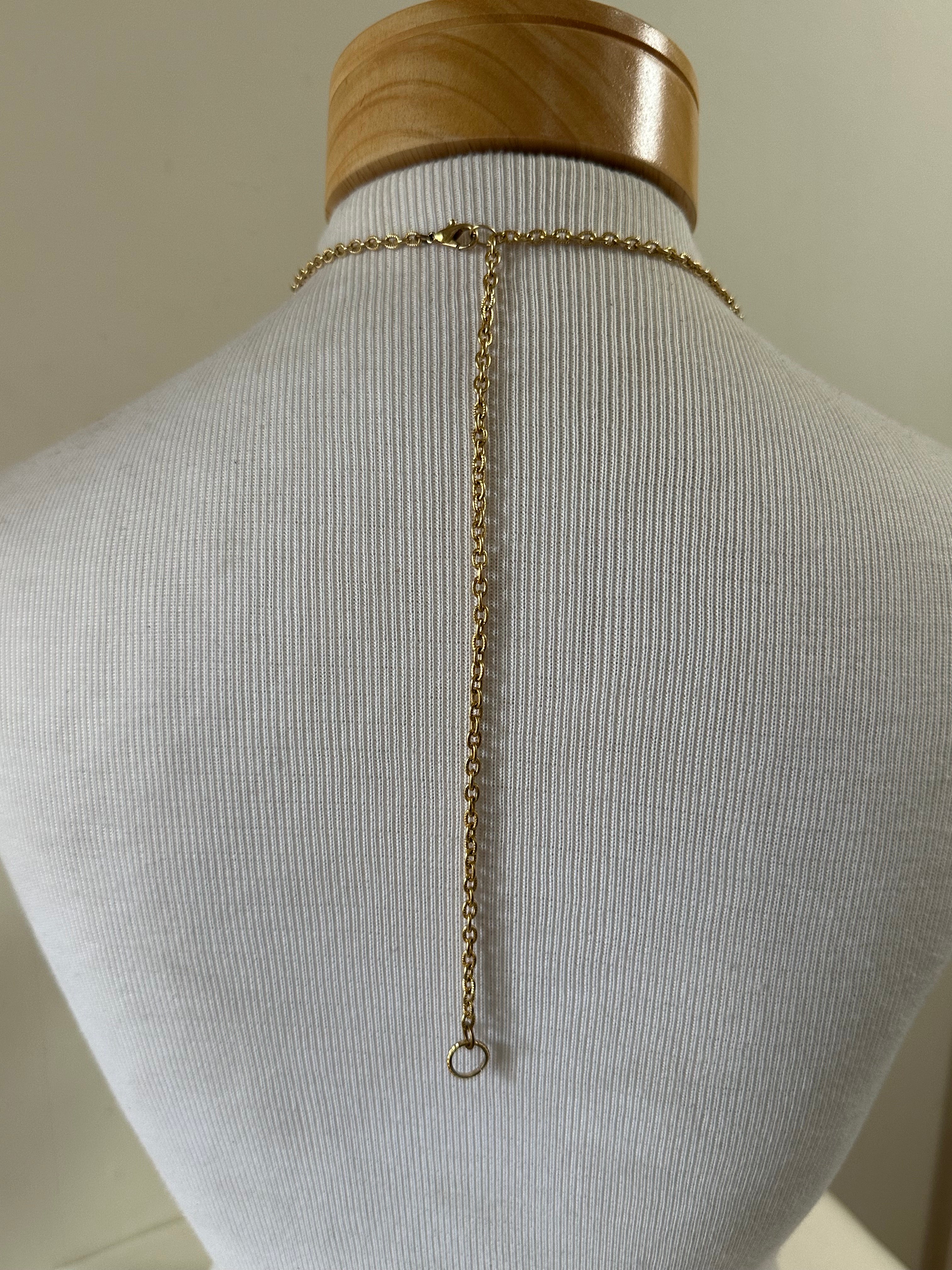 Vintage Gold Pocket Watch Pendant Necklace