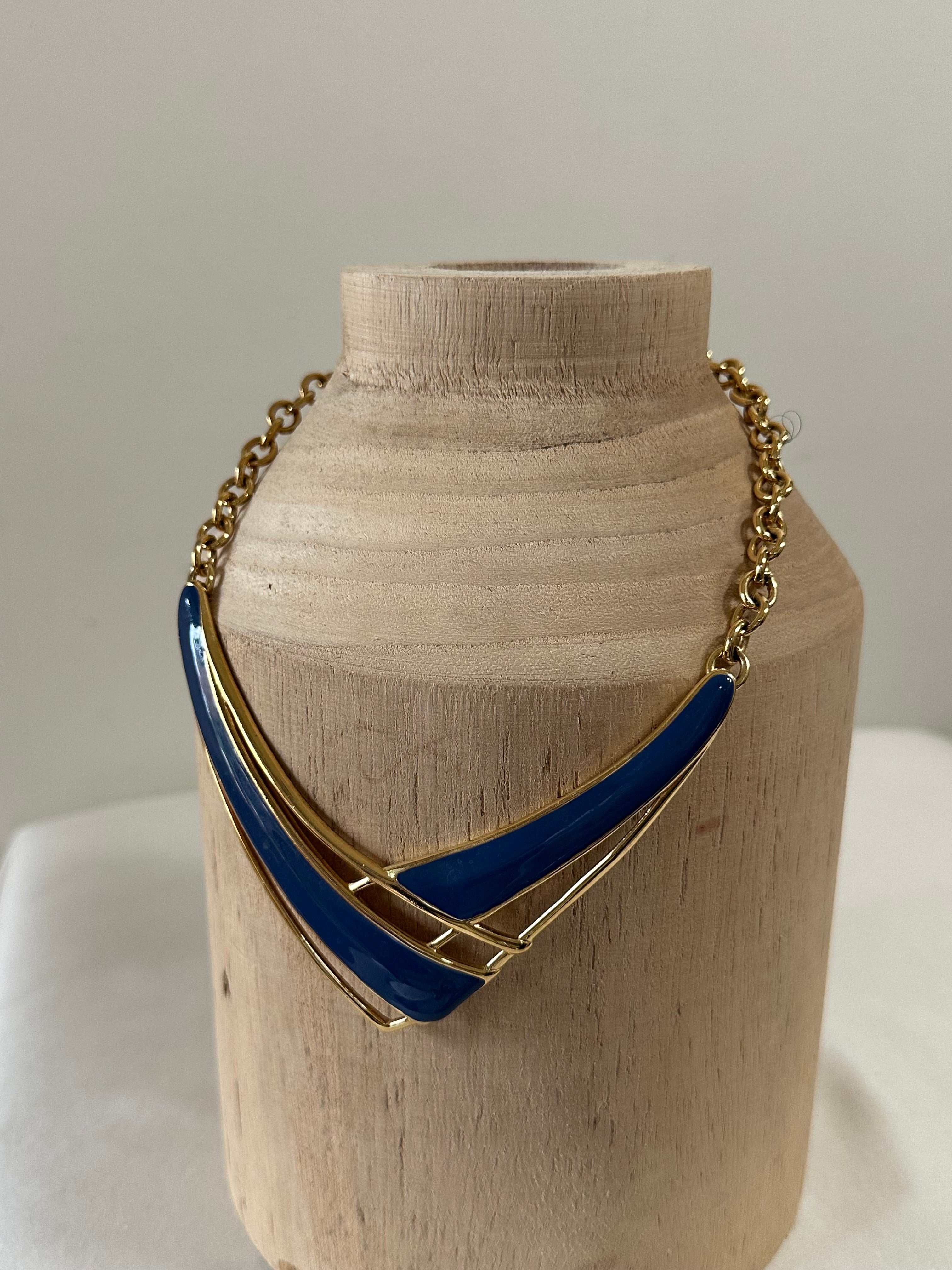 Monet Enamel Statement Necklace