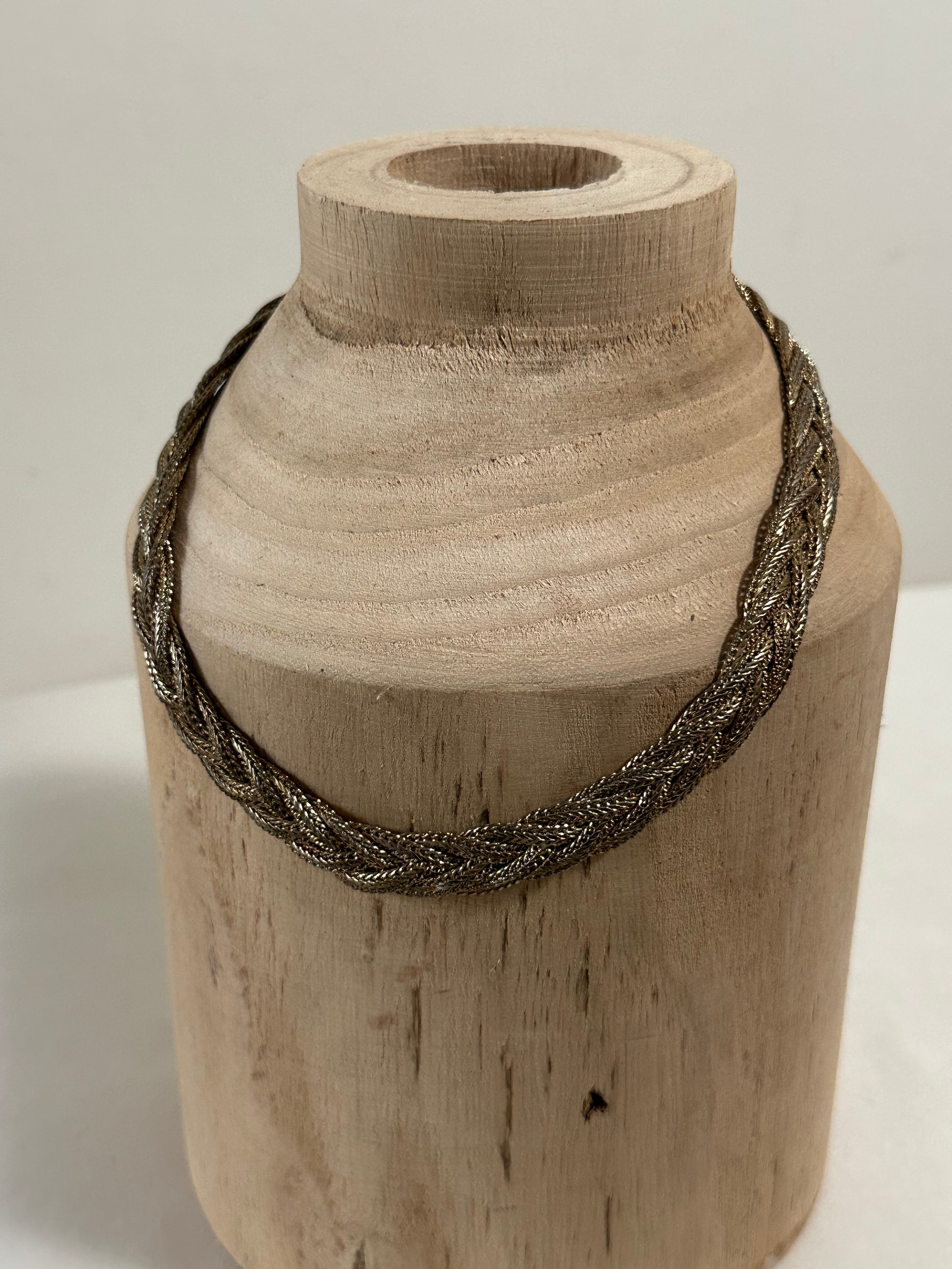 Vintage Woven Chain Necklace