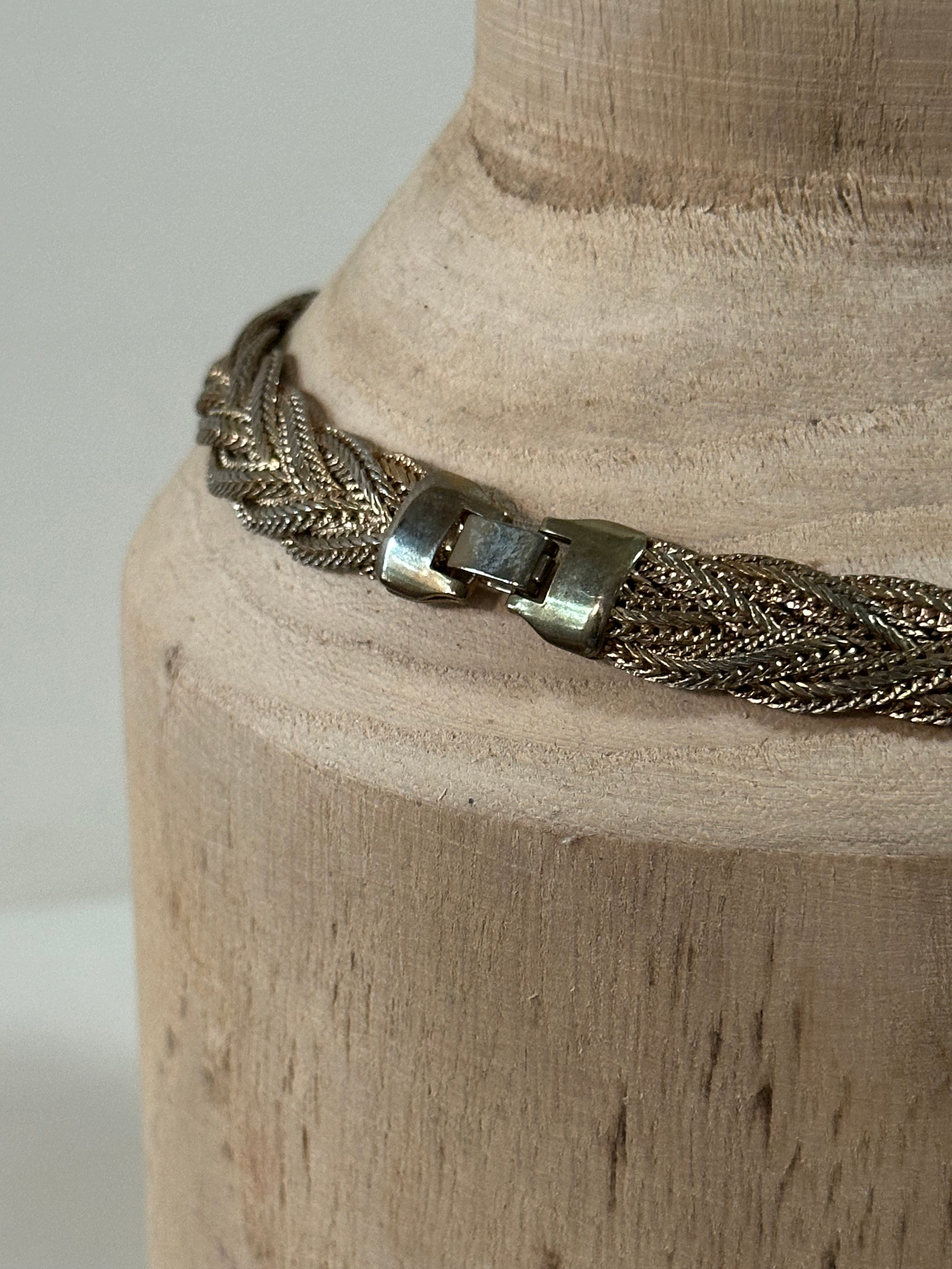 Vintage Woven Chain Necklace
