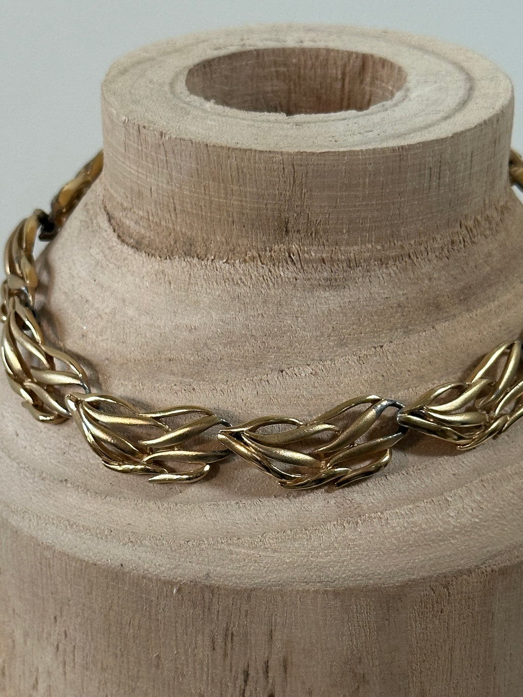 Napier Sculptural Gold Link Necklace