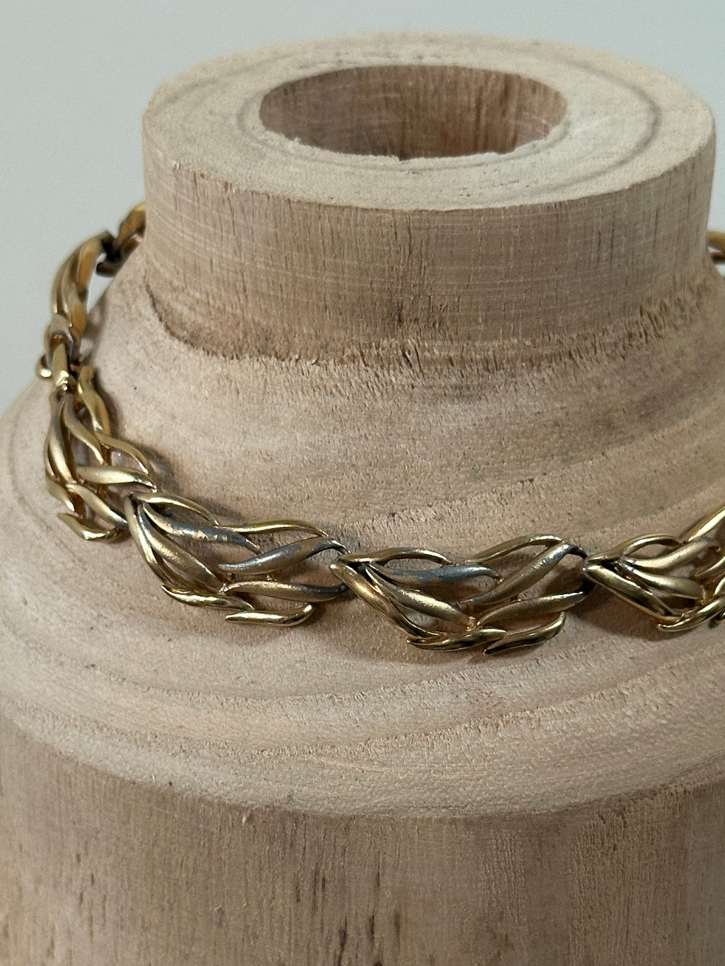 Napier Sculptural Gold Link Necklace