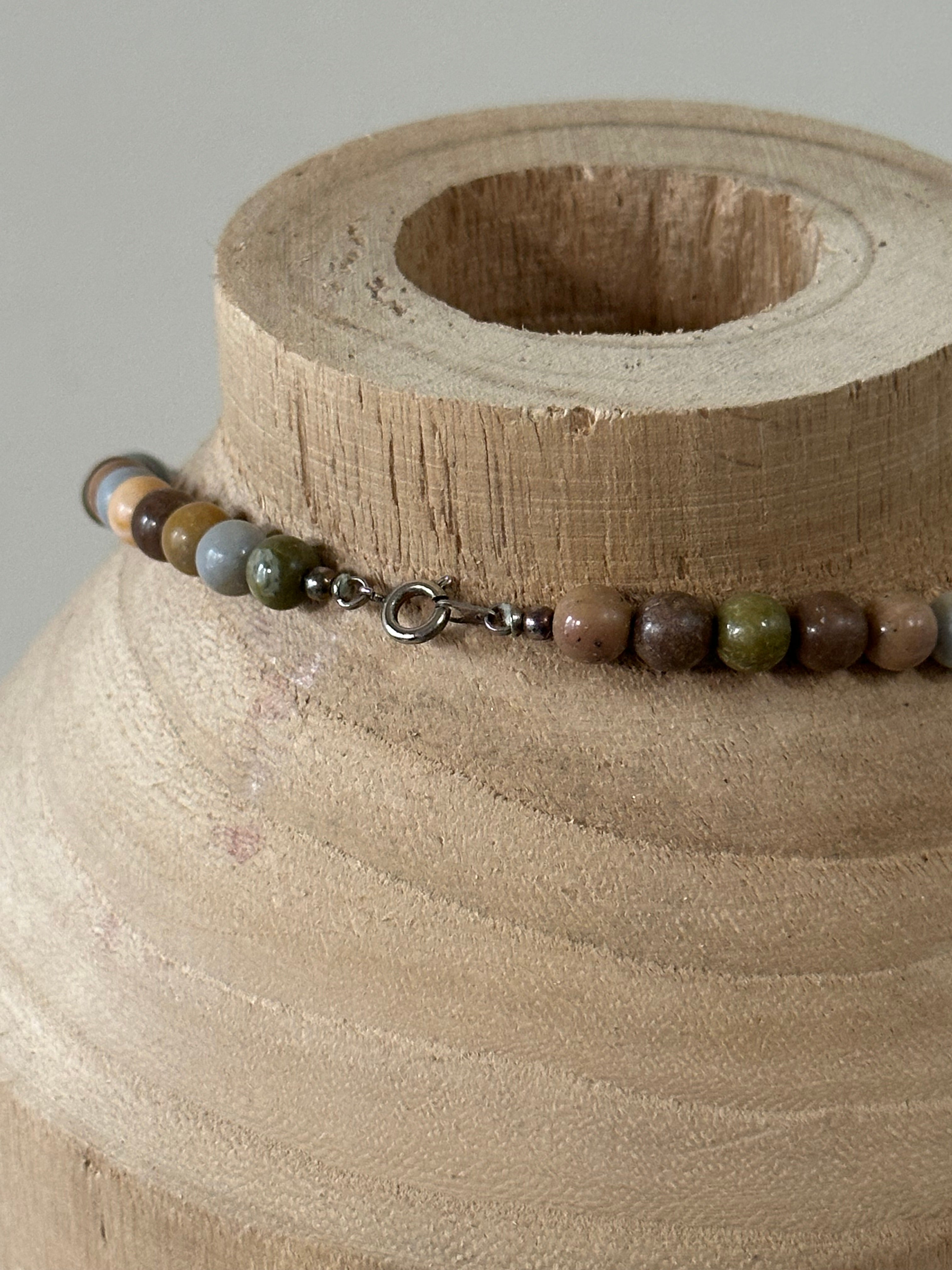 Earthtone Chunky Bead Necklace