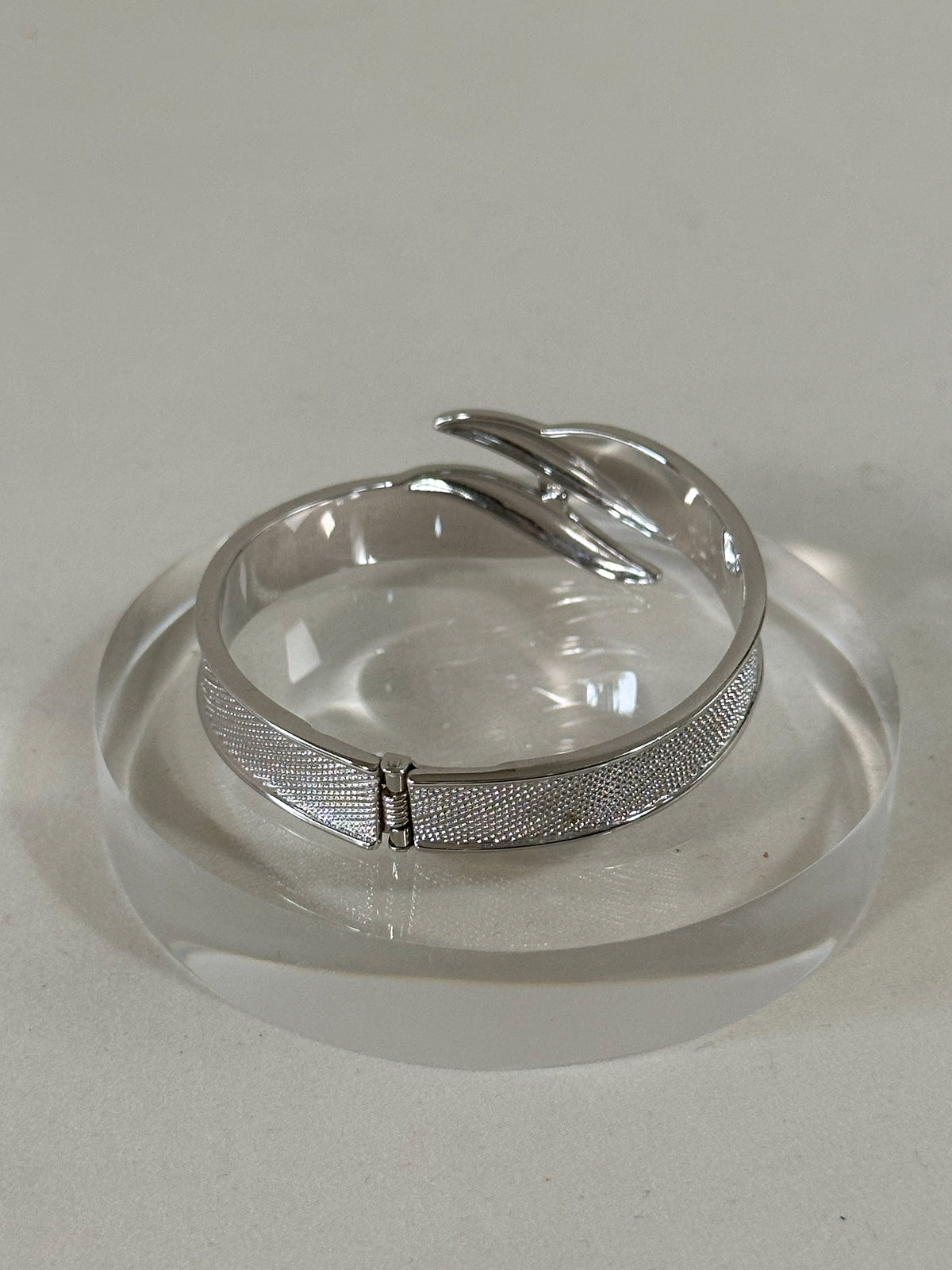 Monet Textured Hinged Bracelet