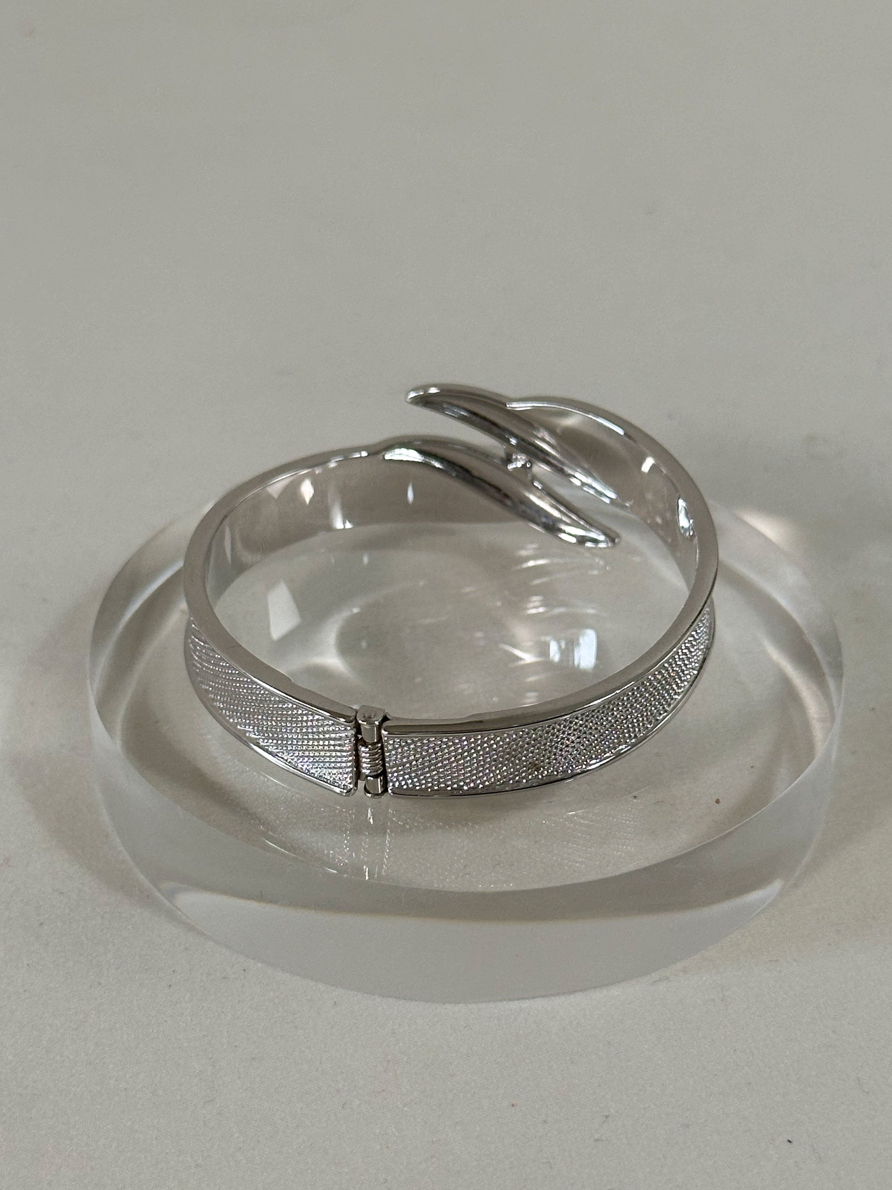 Monet Textured Hinged Bracelet