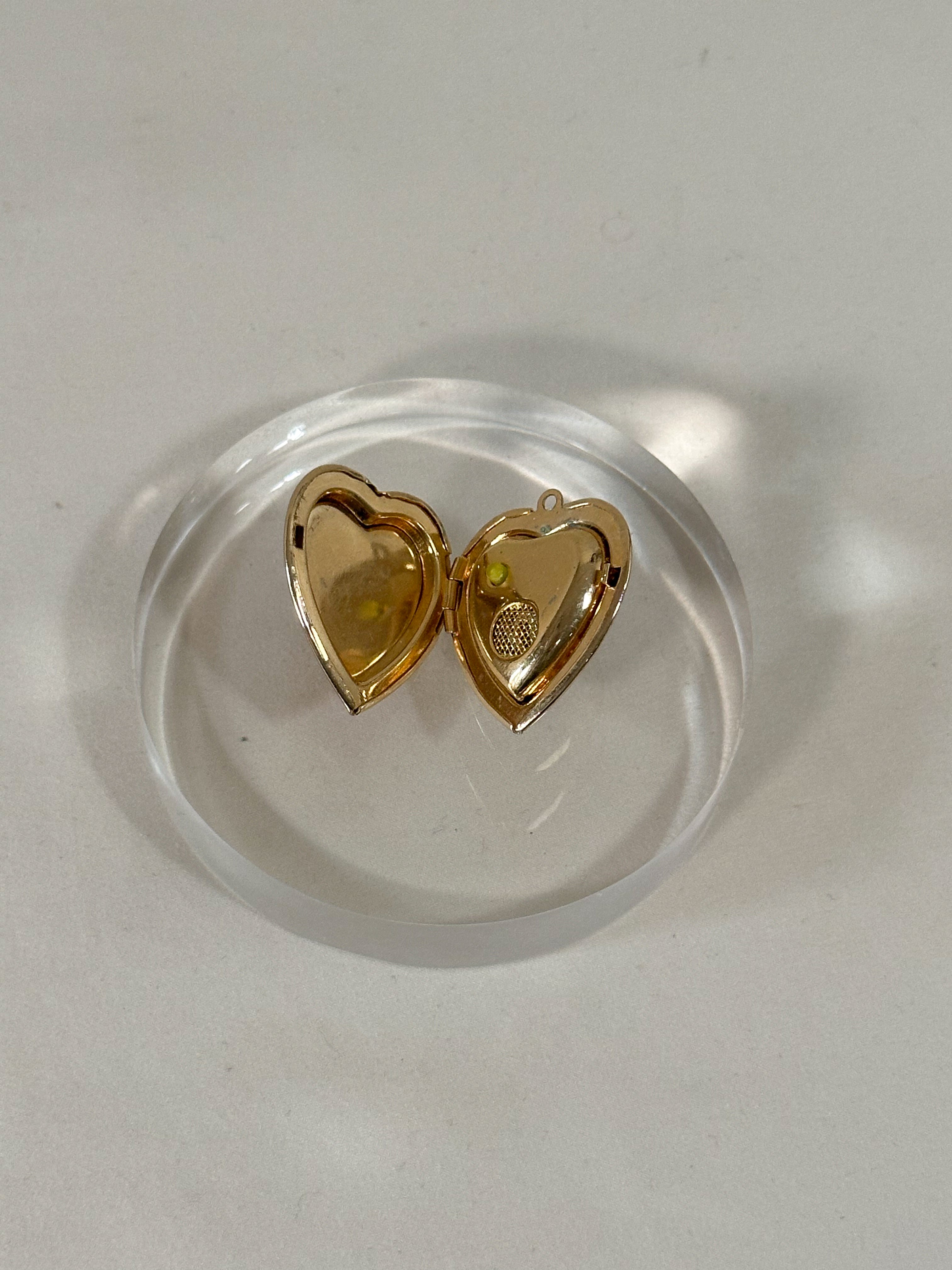 Cloisonne Enamel Rose Heart Locket