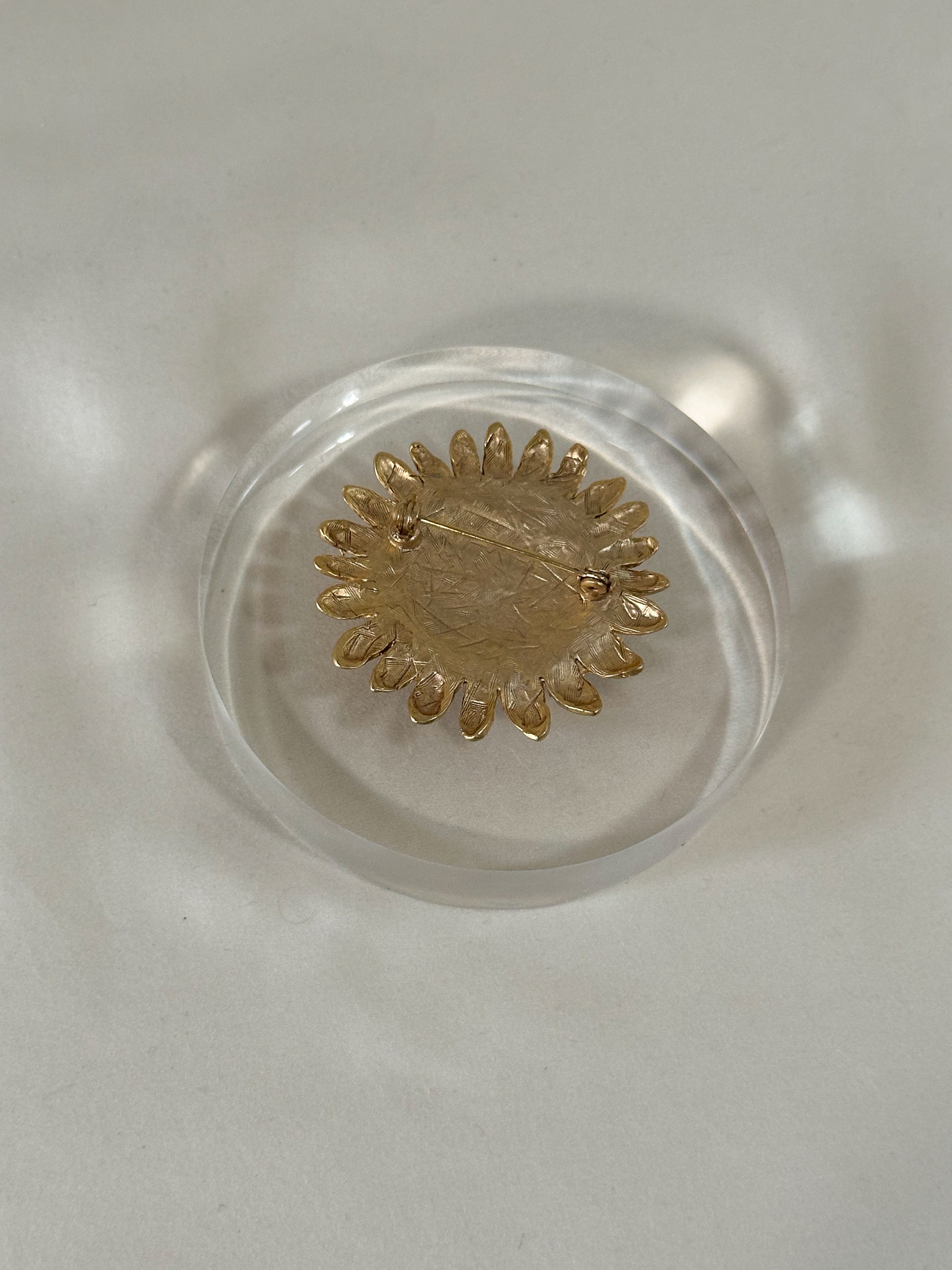 Sunflower Brooch