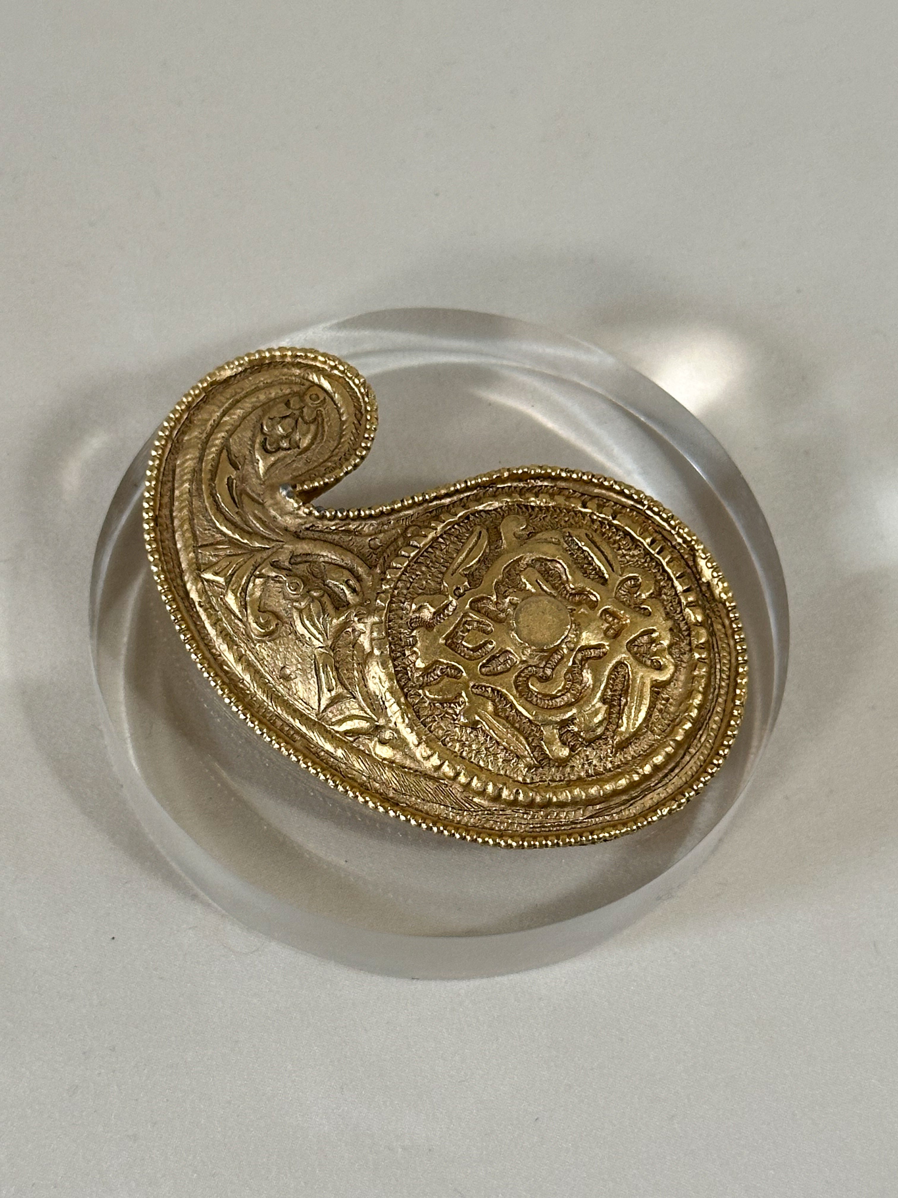 Large Paisley Brooch