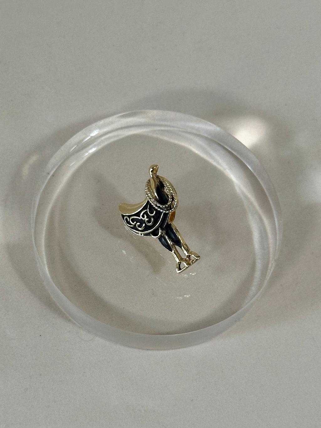 Western Saddle Lapel Pin Brooch