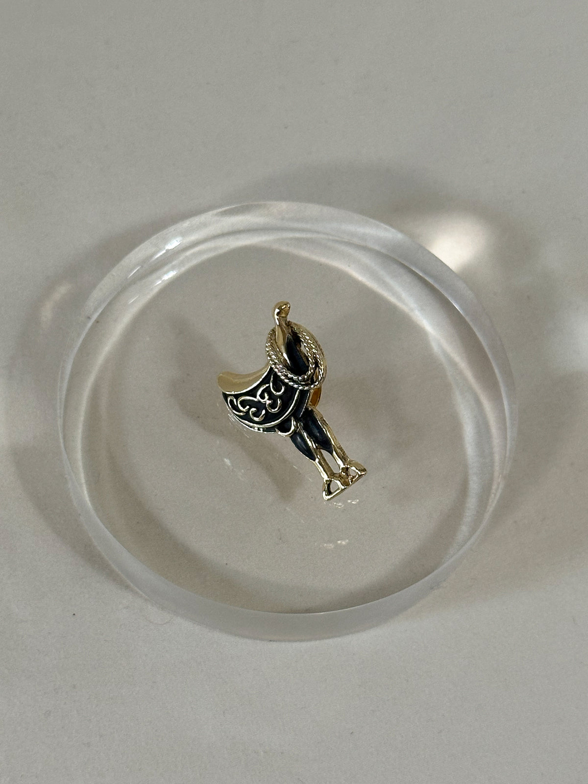 Western Saddle Lapel Pin Brooch