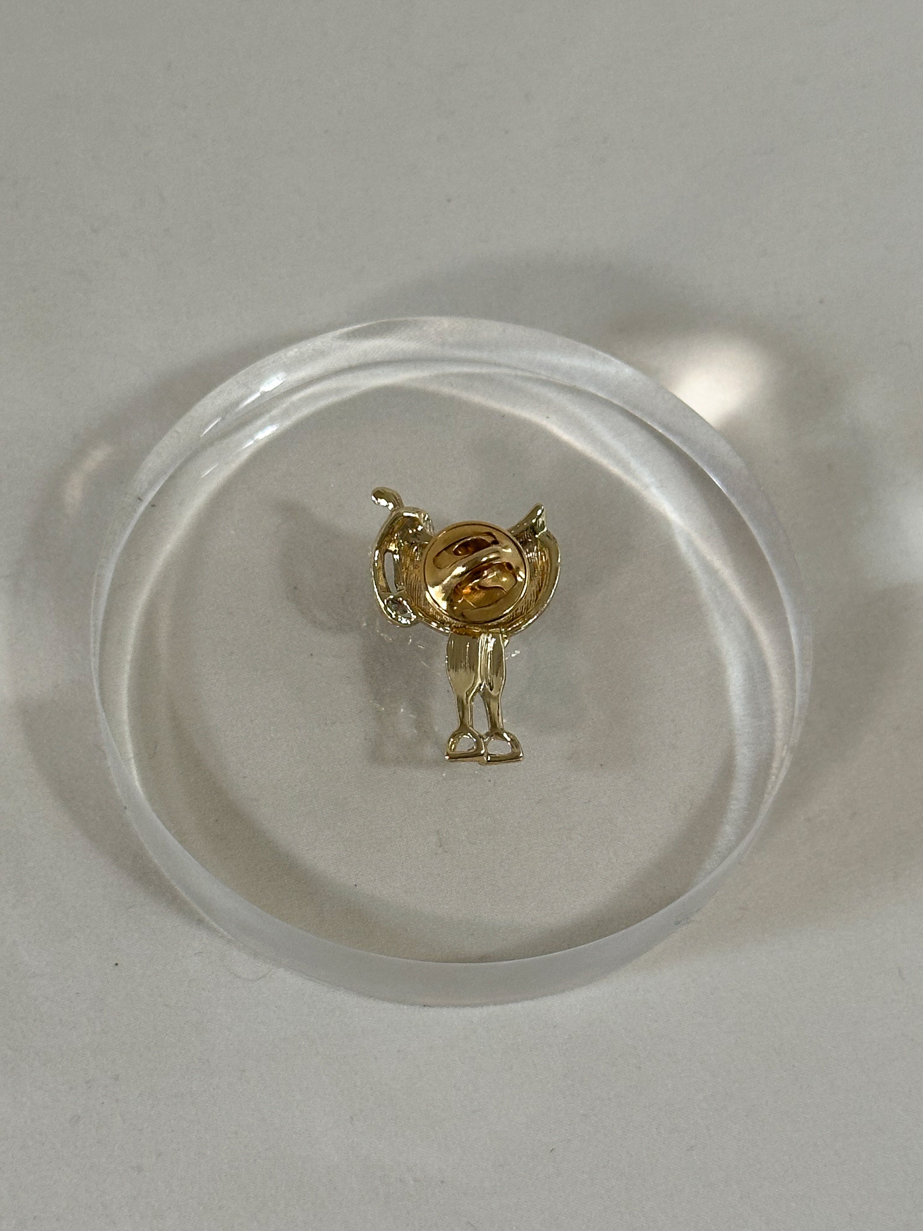 Western Saddle Lapel Pin Brooch