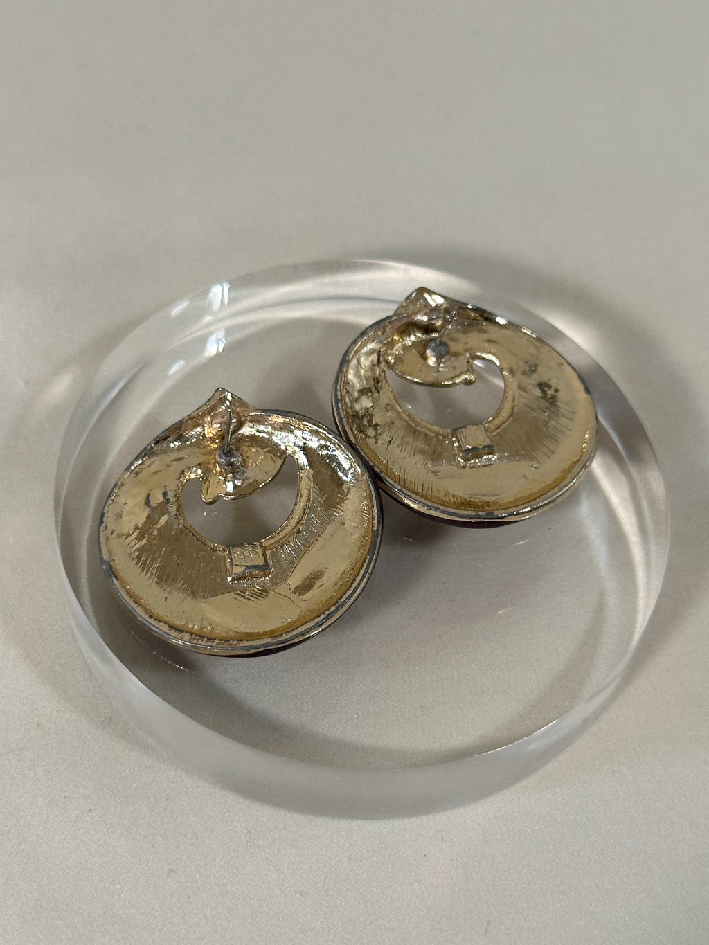 Amethyst Swirl Resin Statement Drops
