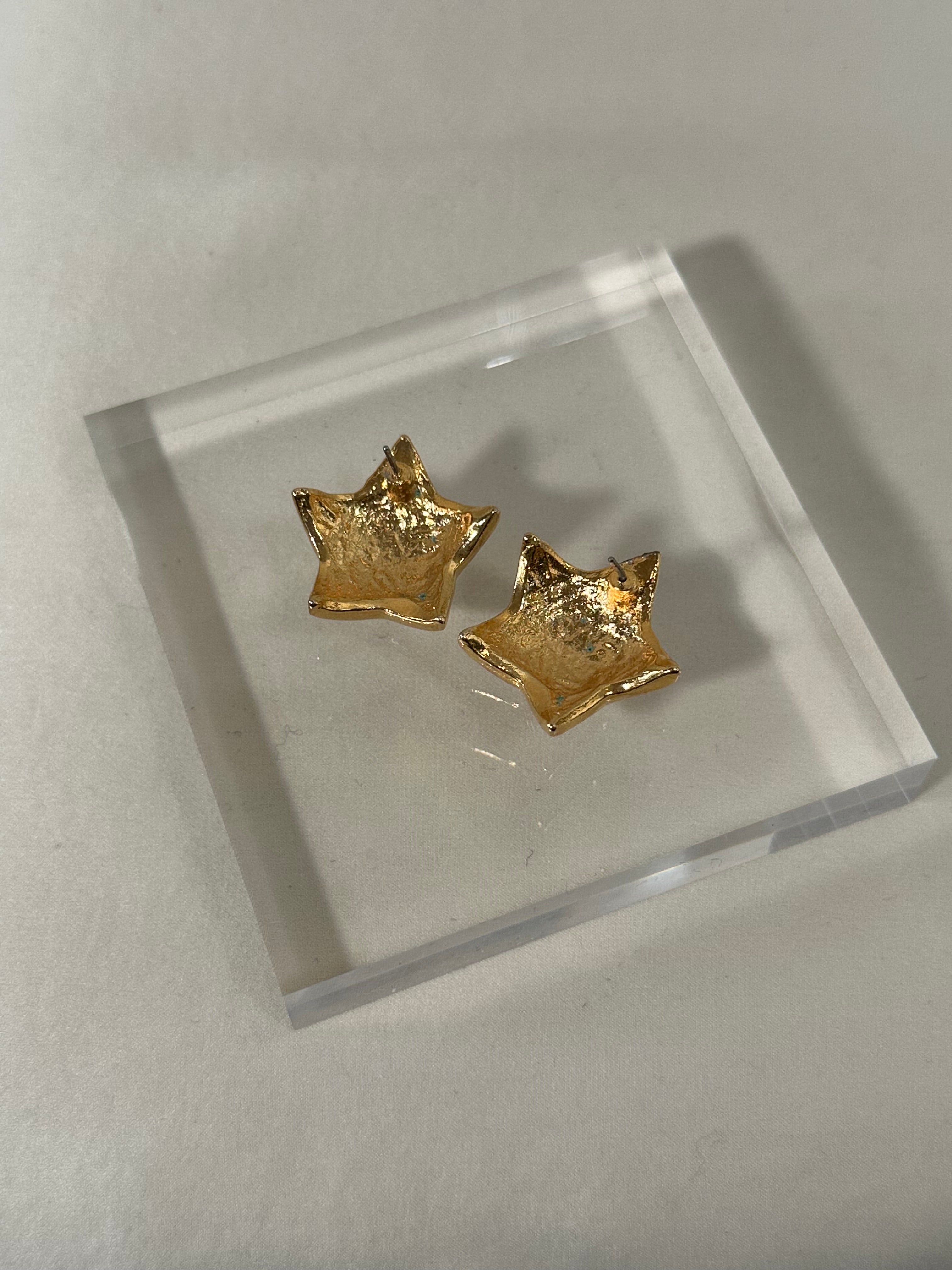 Enamel Star Stud Earrings