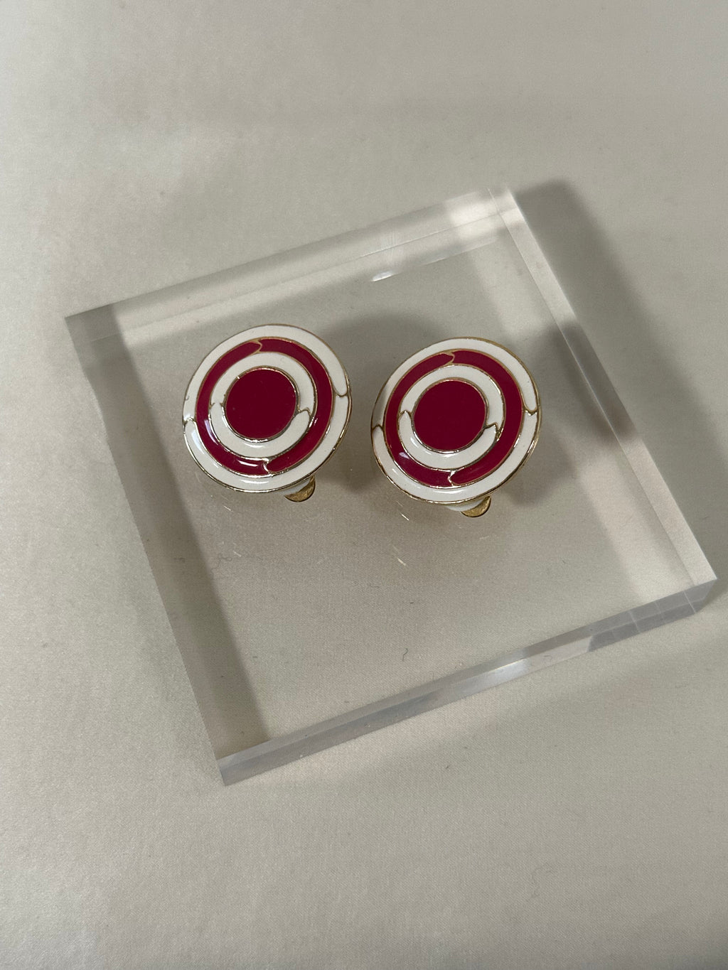 Bullseye Clip-On Earrings