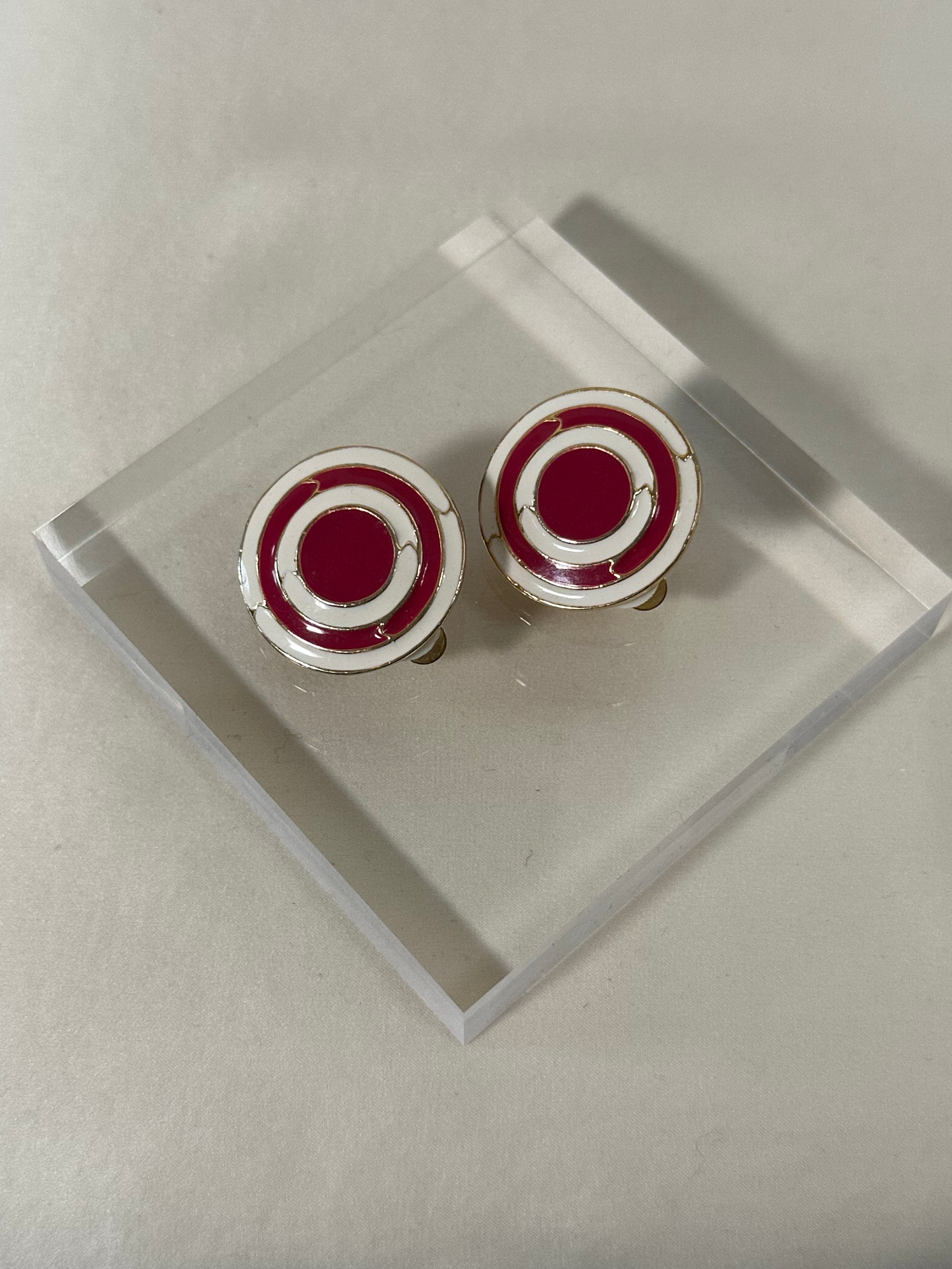 Bullseye Clip-On Earrings