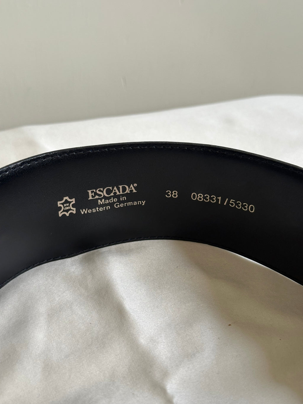 Escada Jewel-Embellished Leather Belt (1980s)