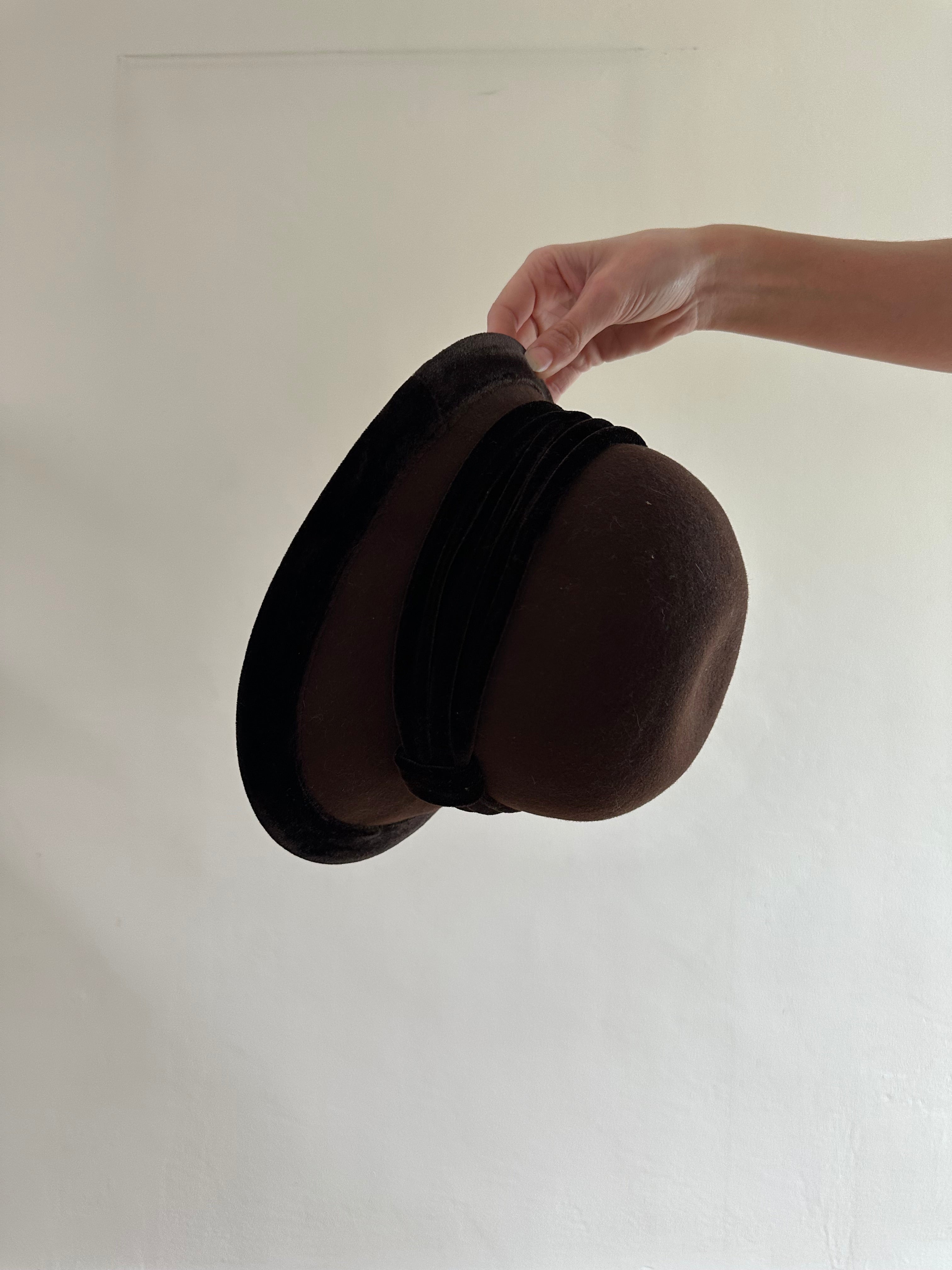Wool Felt Cloche Hat