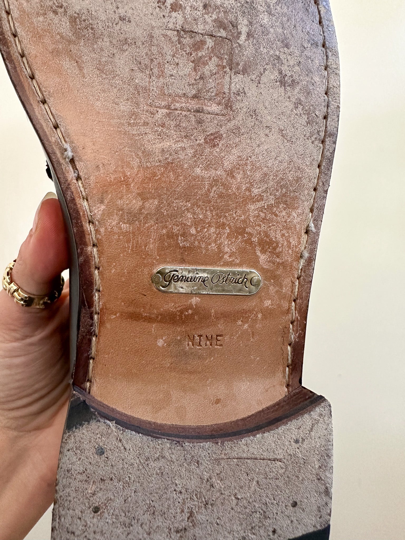 Sandro Moscoloni Genuine Ostrich Loafers