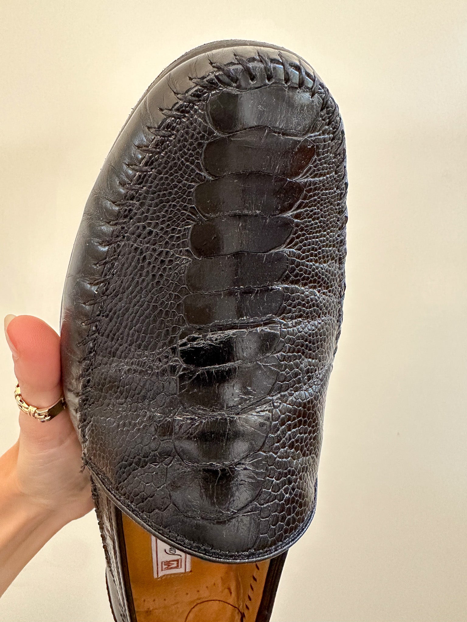 Sandro Moscoloni Genuine Ostrich Loafers