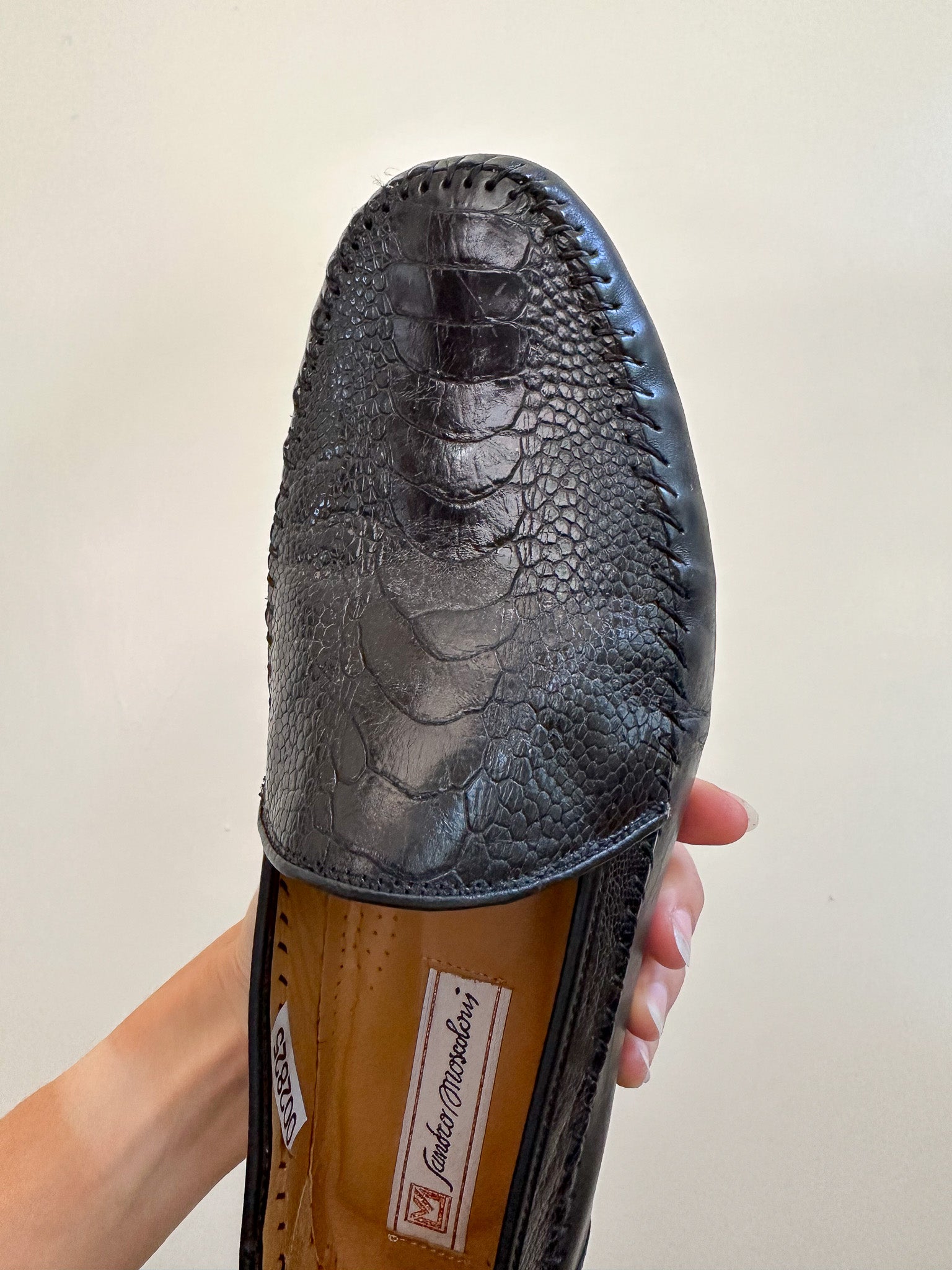 Sandro Moscoloni Genuine Ostrich Loafers